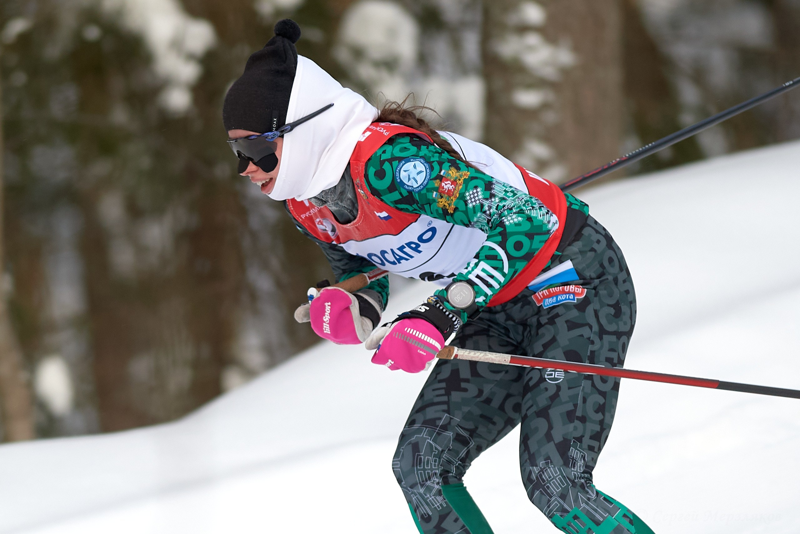 VI этап ФосАгро Кубка России по лыжным гонкам. Ижевск 25.01.2025 и 26.01.2025. Спортивный репортажный фотограф в Ижевске Сергей Мерзляков