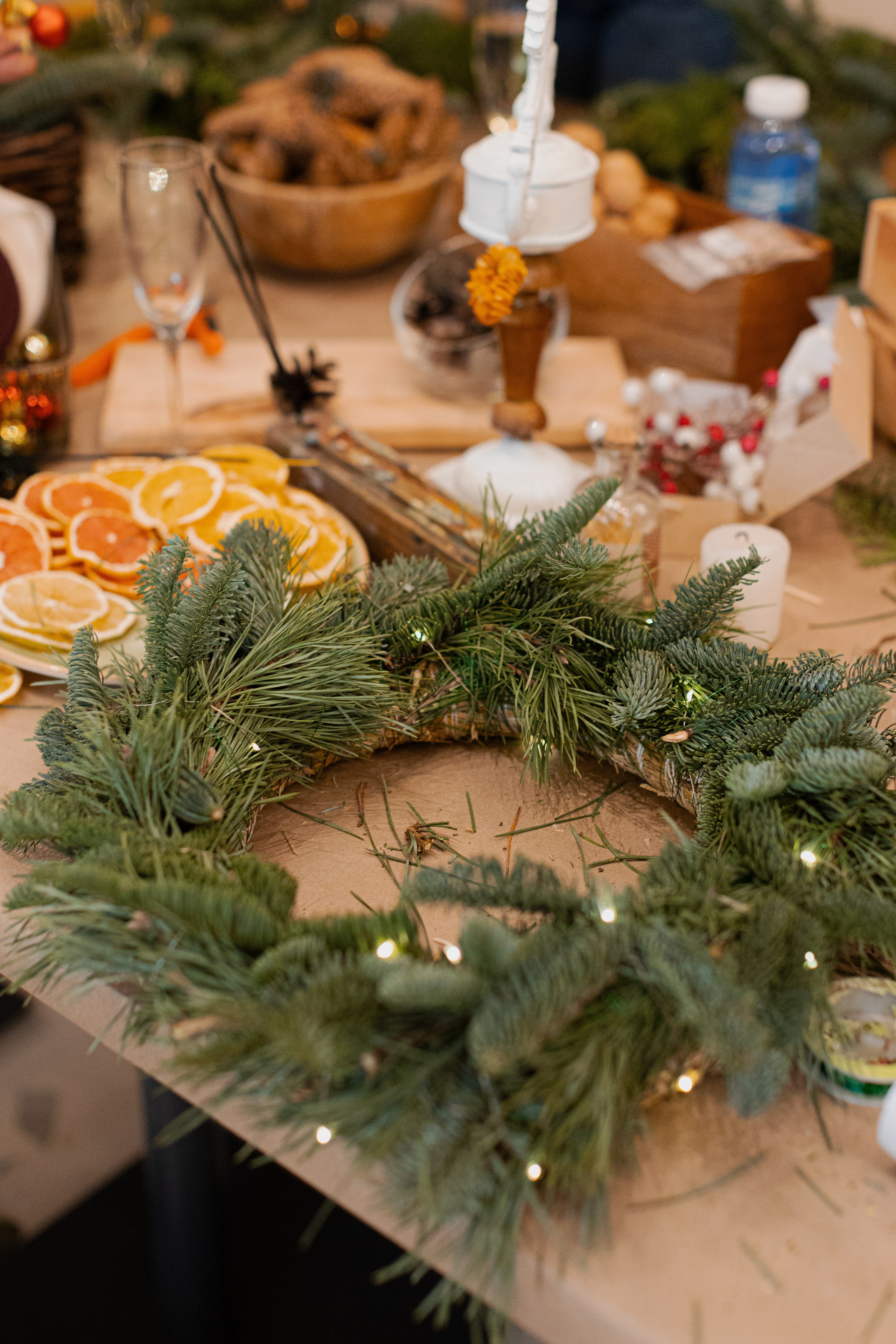 Мк свечи и венок (новогодний корпоратив). Анастасия Ракчеева Художник