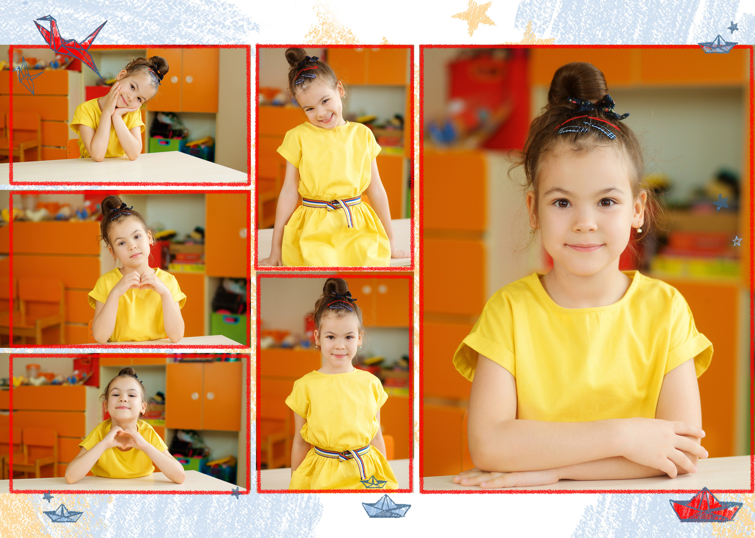 Пример альбома для детского сада на 4 разворота. Профессиональный фотограф в Краснодаре Виталий Васькович