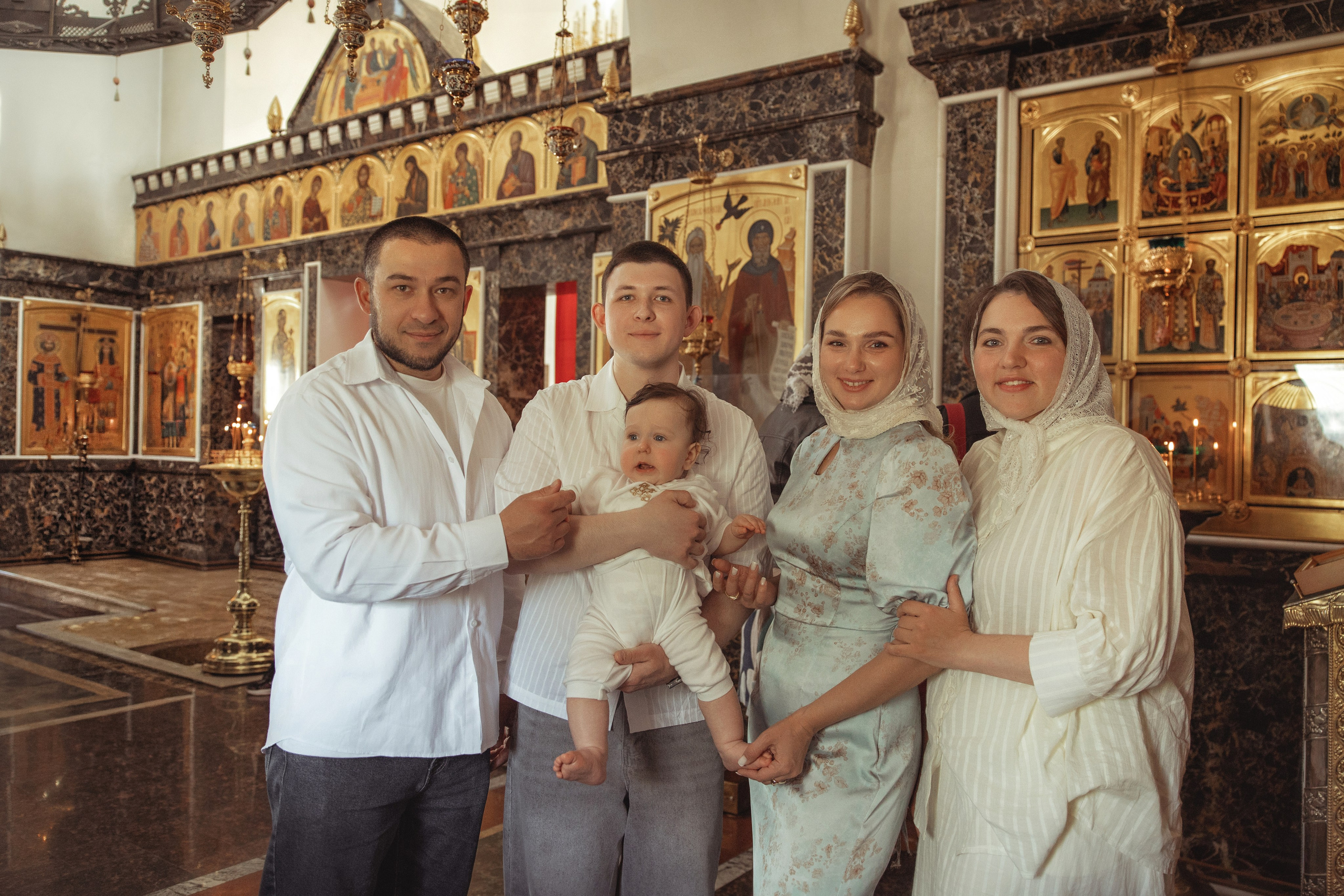 Таинство Крещения Рамиля. Храм иконы Божией Матери Всецарица ст. Пластуновская. Фотограф на Крещение и Венчание Краснодарский край — Гранкина Юлия