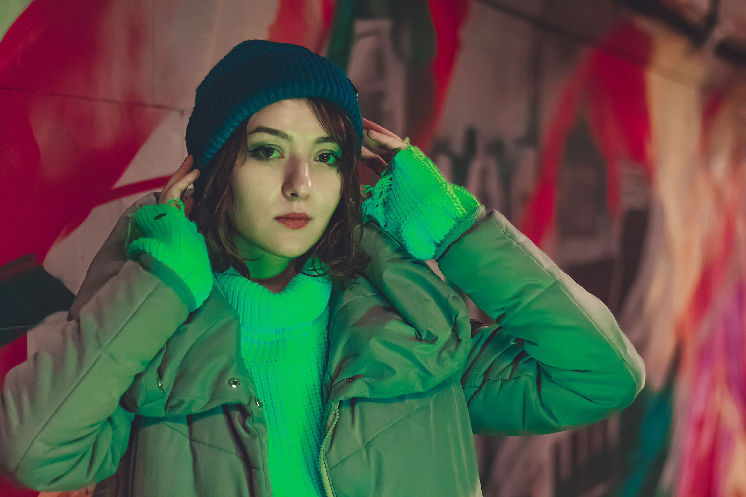 Ночь. Фотограф в Новокузнецке