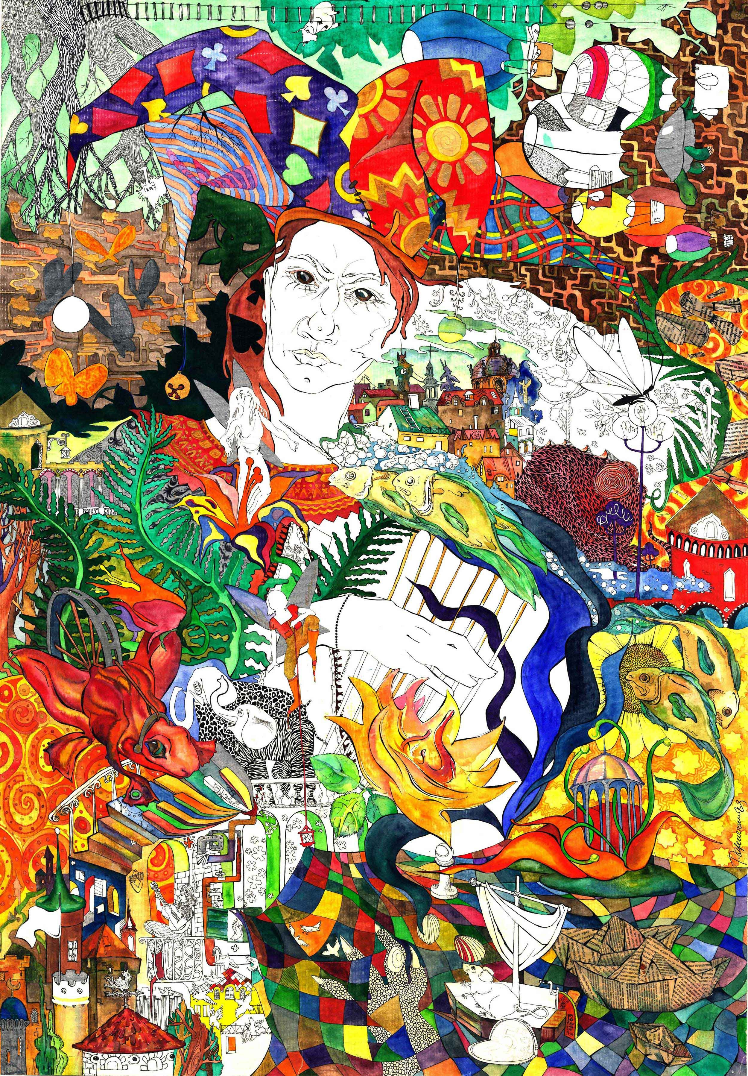 «Цветные сны». Художник Перепечėнова-Феофанова Анна