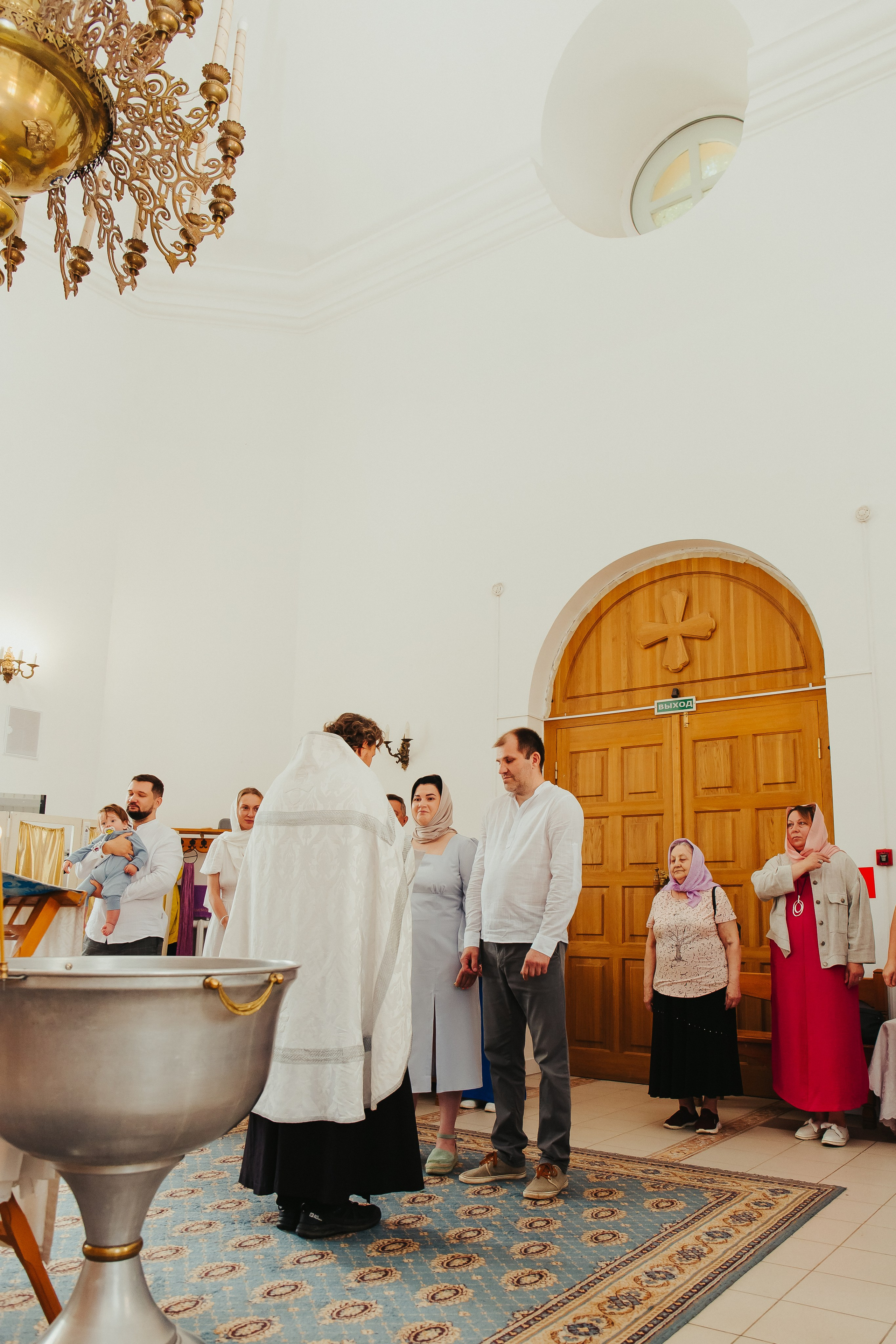 Фотосъемка Крещения ребенка. Фотограф новорожденных и детский в Сергиевом Посаде Кругликова Юлия