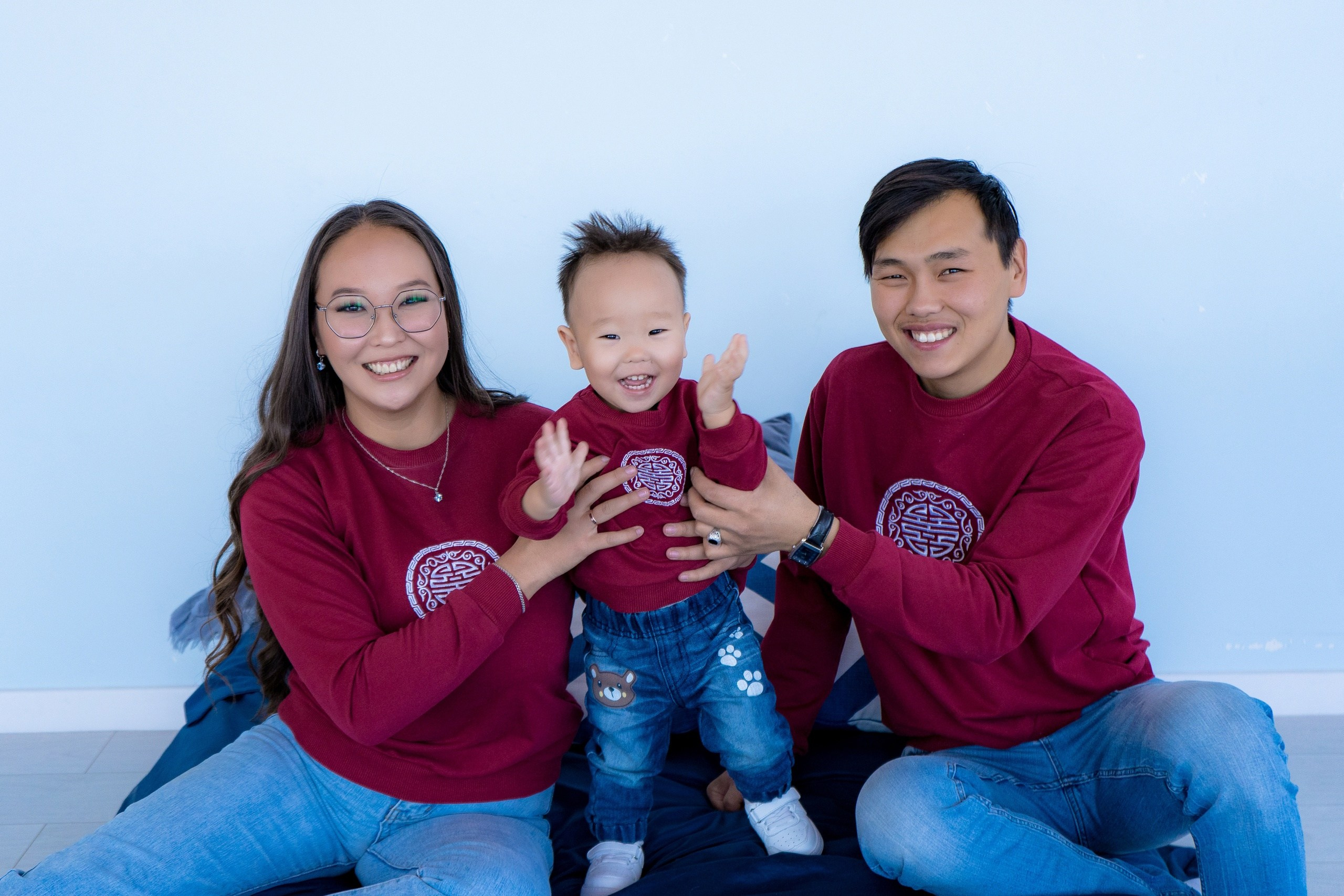 Комплекты Family look. Фотостудия Малина в городе Улан-Удэ. Фотограф Ирина Жарникова