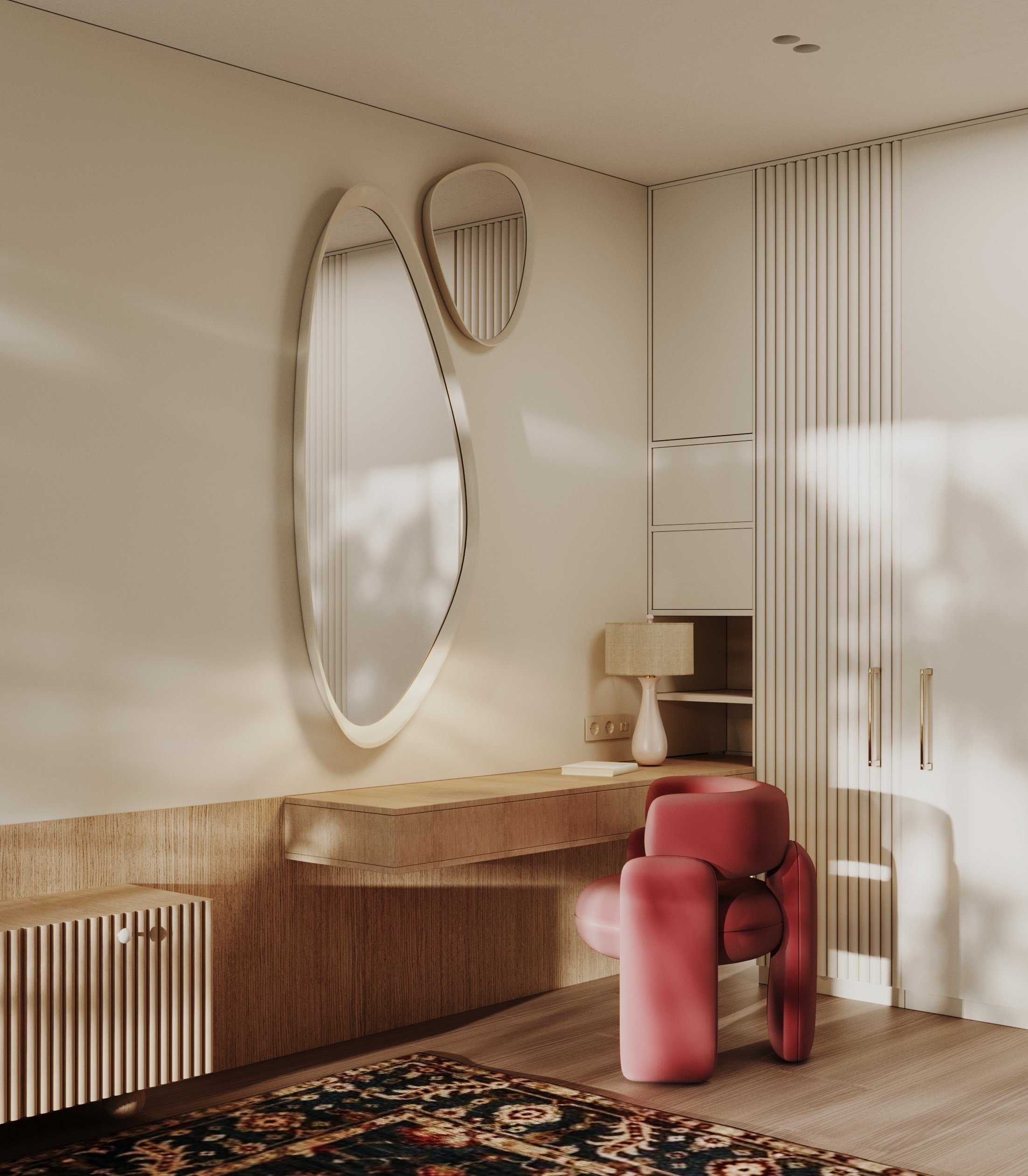 Интерьер загородного дома. Студенческий проект, 2024 г. Главная