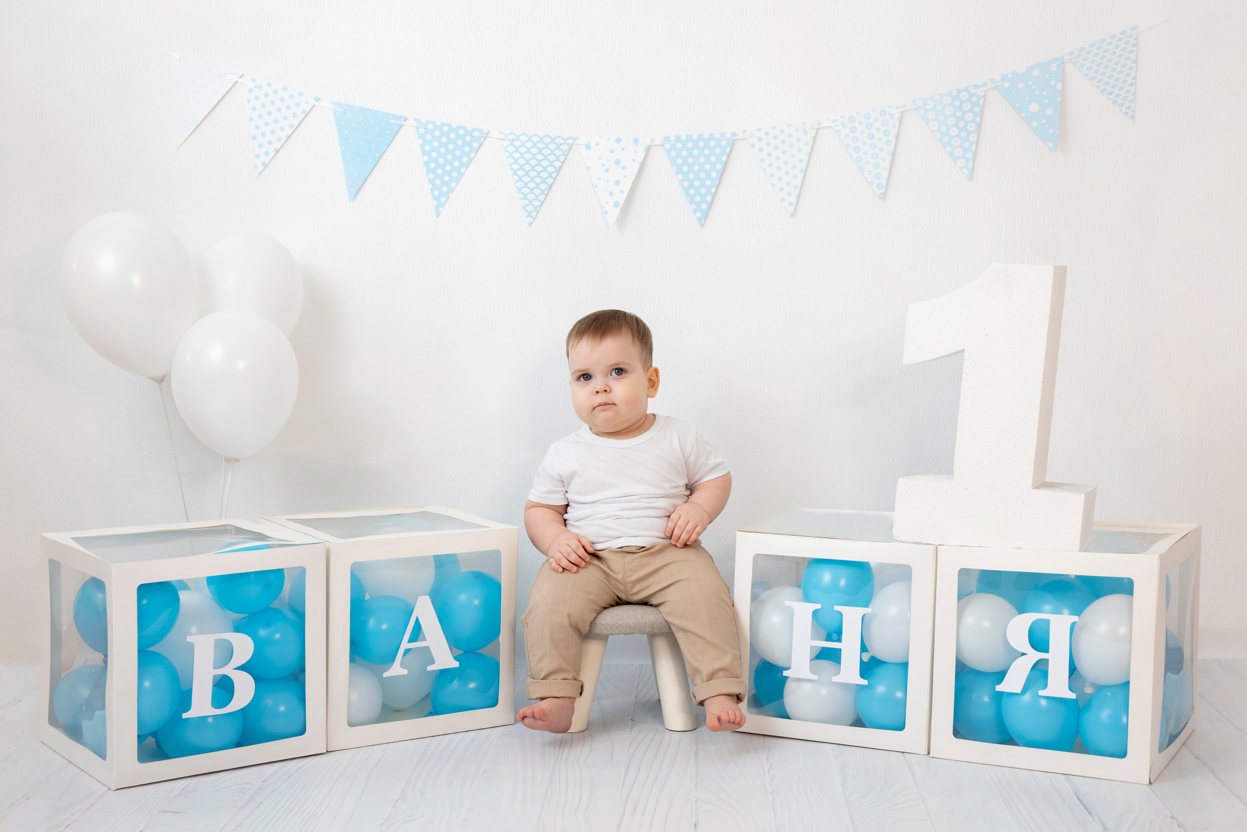 Ивану 1 годик. Фотокрошка — детская фотостудия в Новосибирске