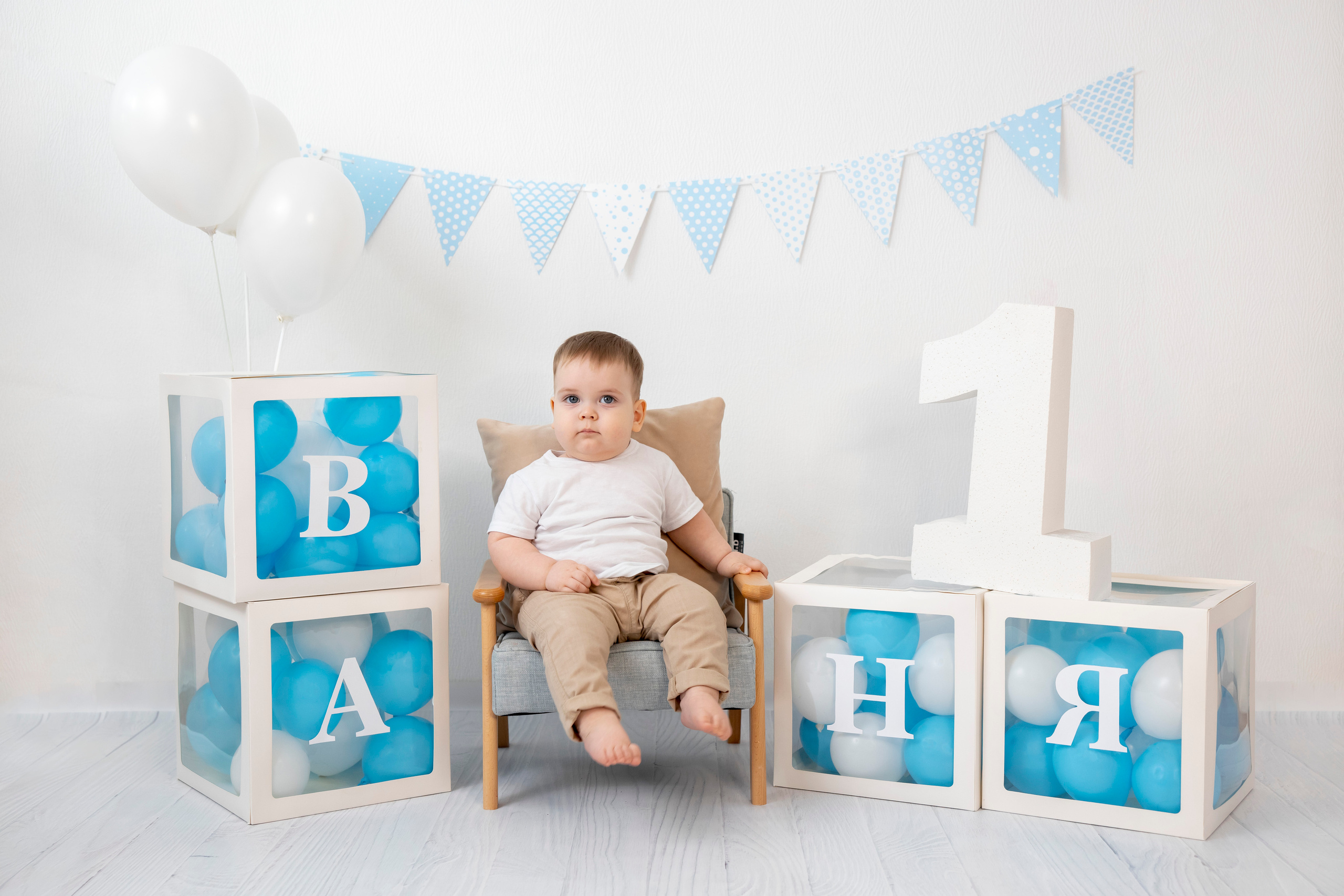 Ивану 1 годик. Фотокрошка — детская фотостудия в Новосибирске