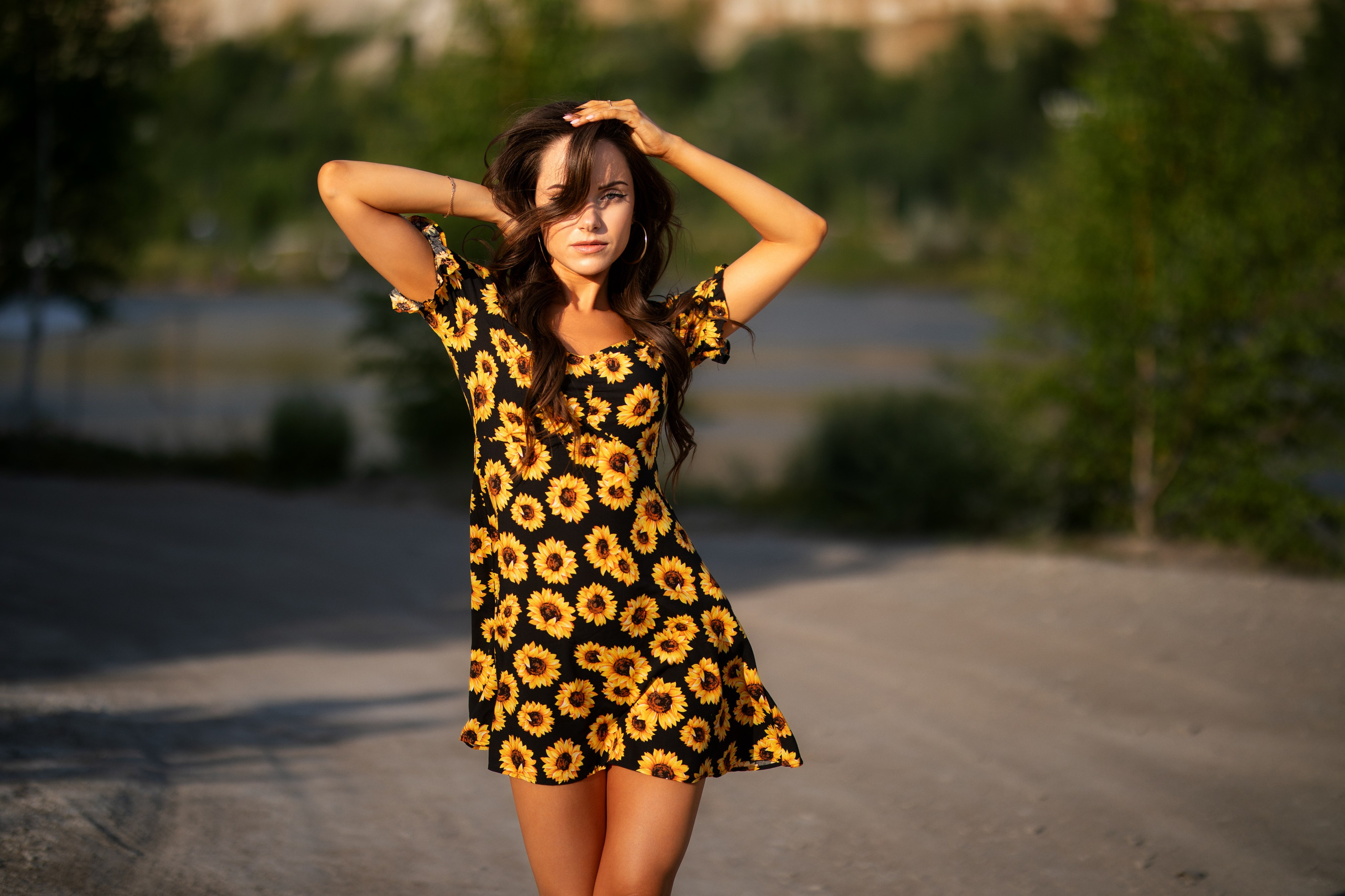 Летняя съемка с Екатериной на природе в парке Белый Колодец в формате для «себя»