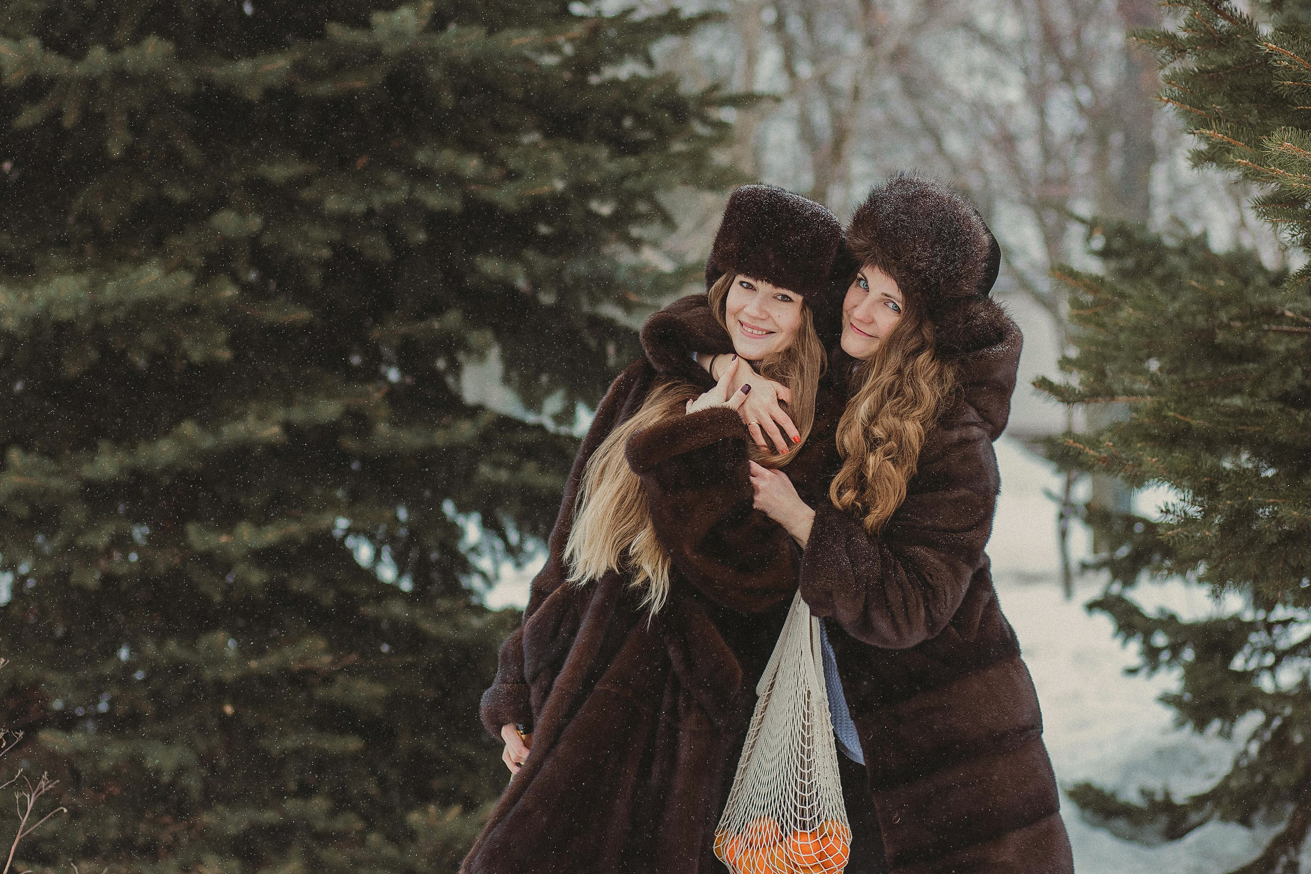 Зимняя фотосессия для девушек в стиле СССР. Фотограф в Москве и Люберцах Анна Ушакова