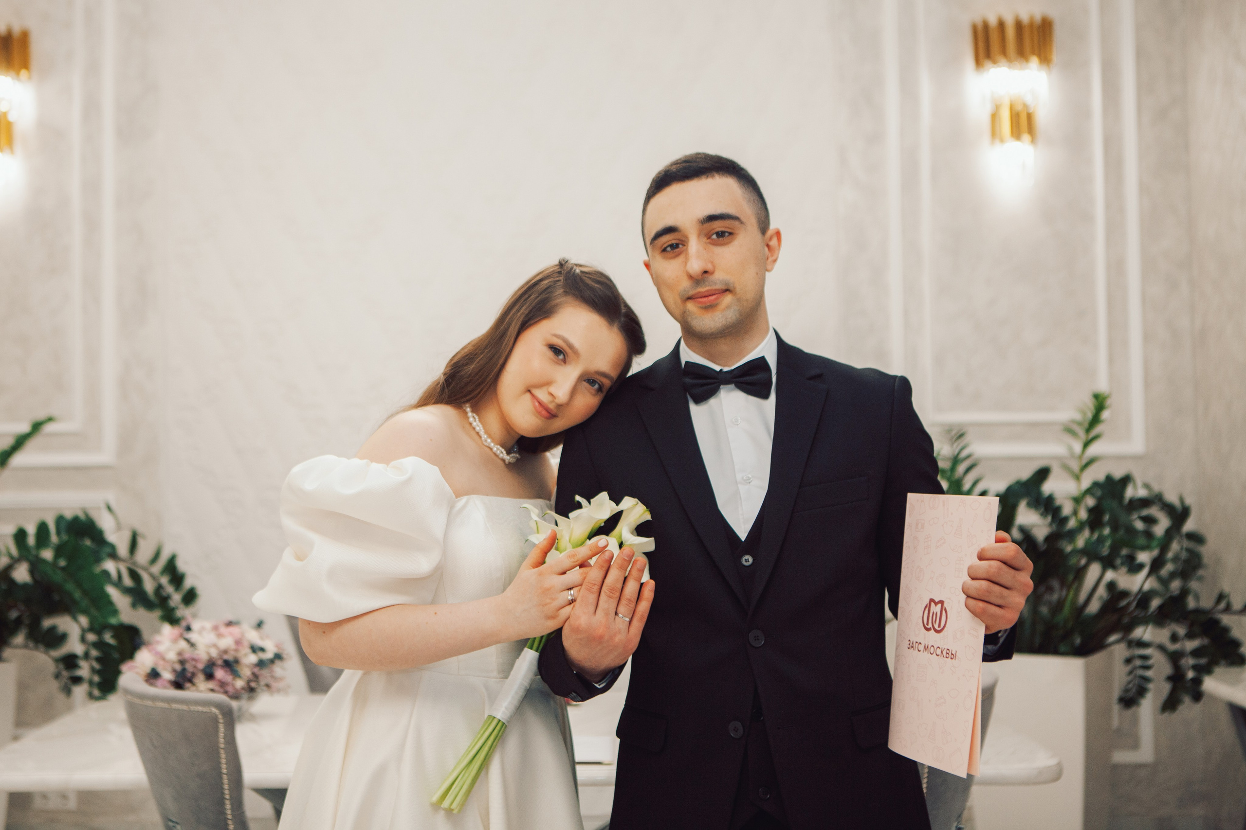 Роспись в Кутузовском ЗАГСе. Фотограф Ольга Ефремова