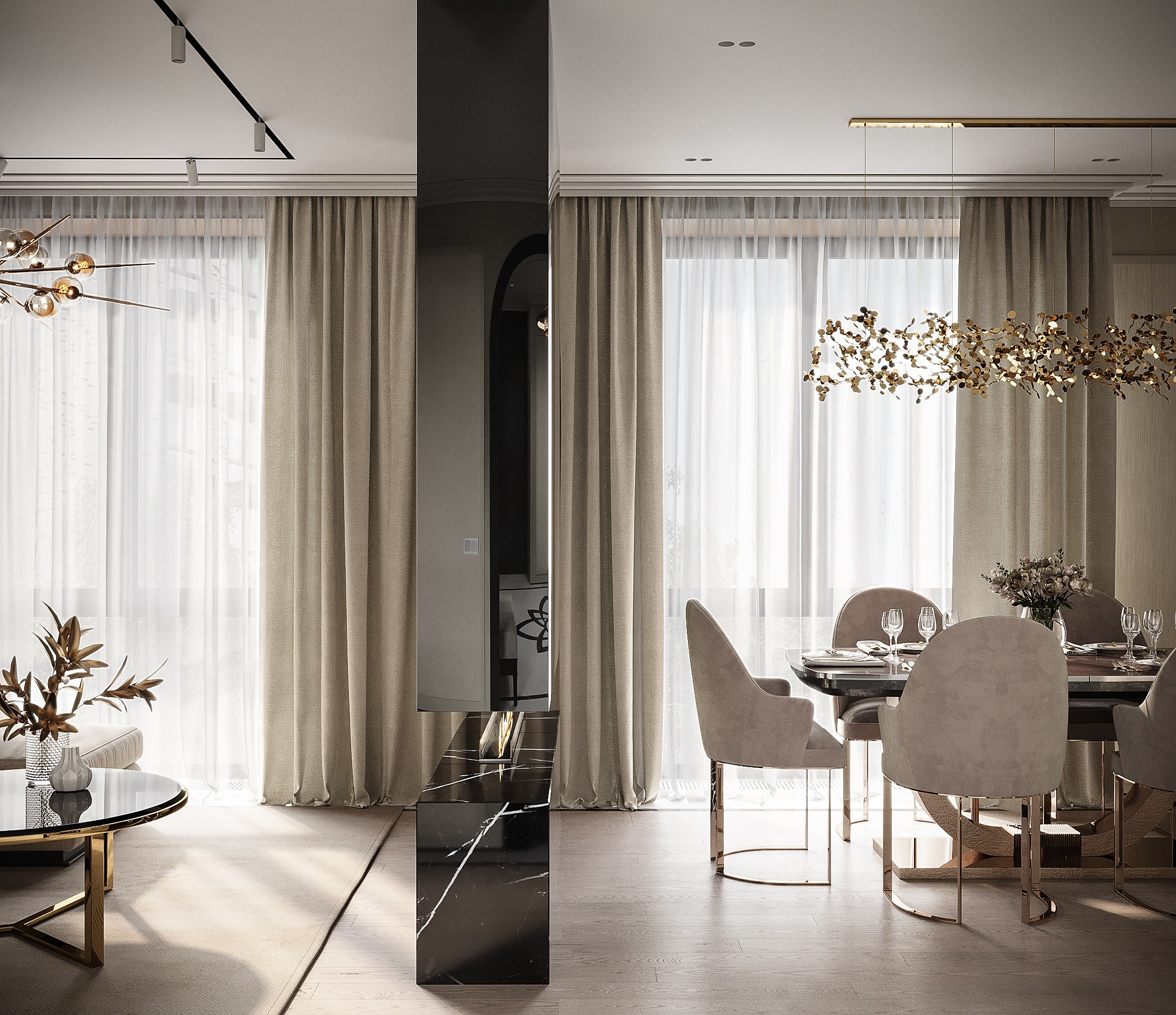 Проект Волгоградский 209 м². Студия 3D визуализации