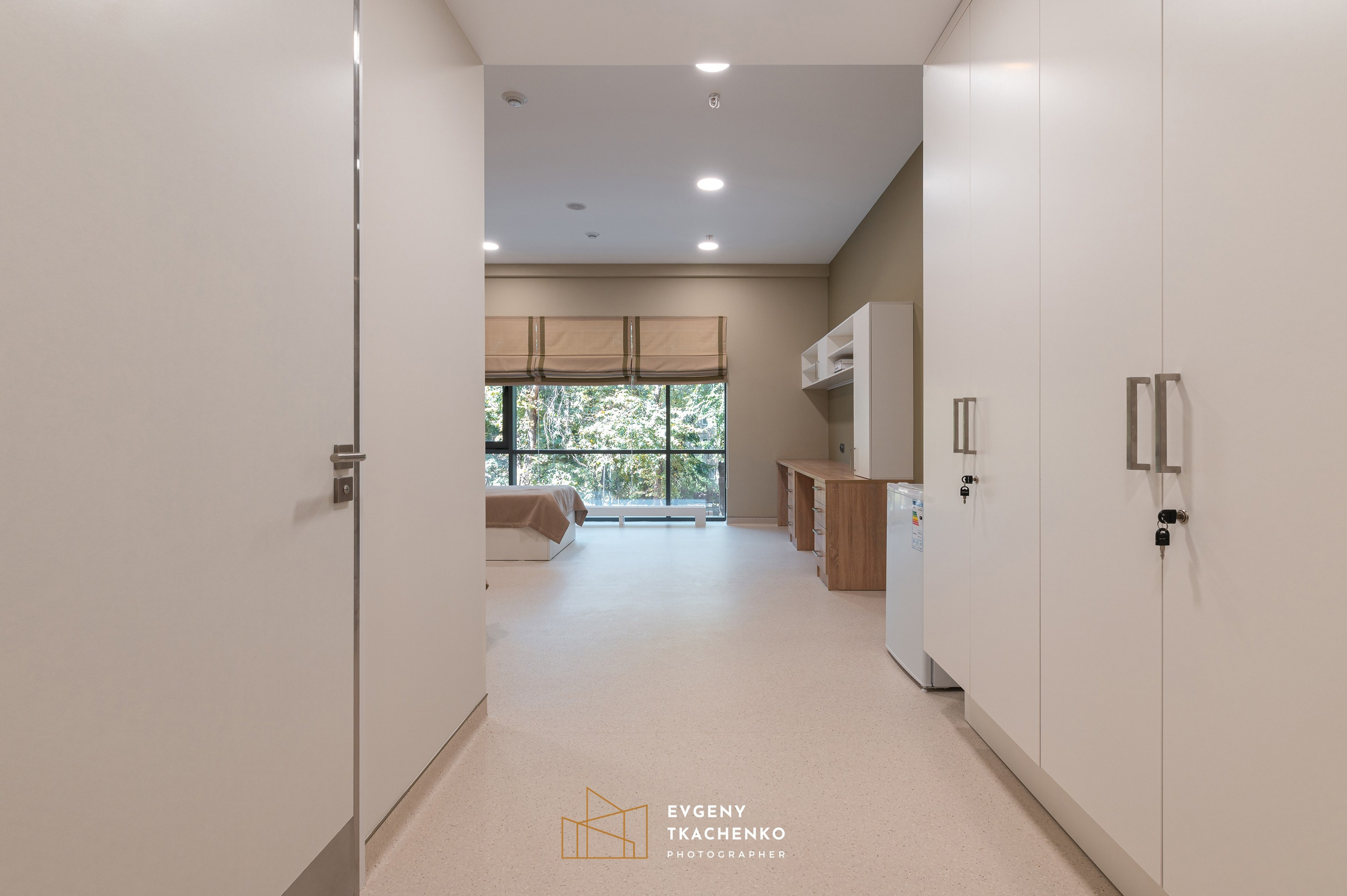 Общежитие университета NarXoz в Алматы. Архитектурный и интерьерный фотограф в Казахстане