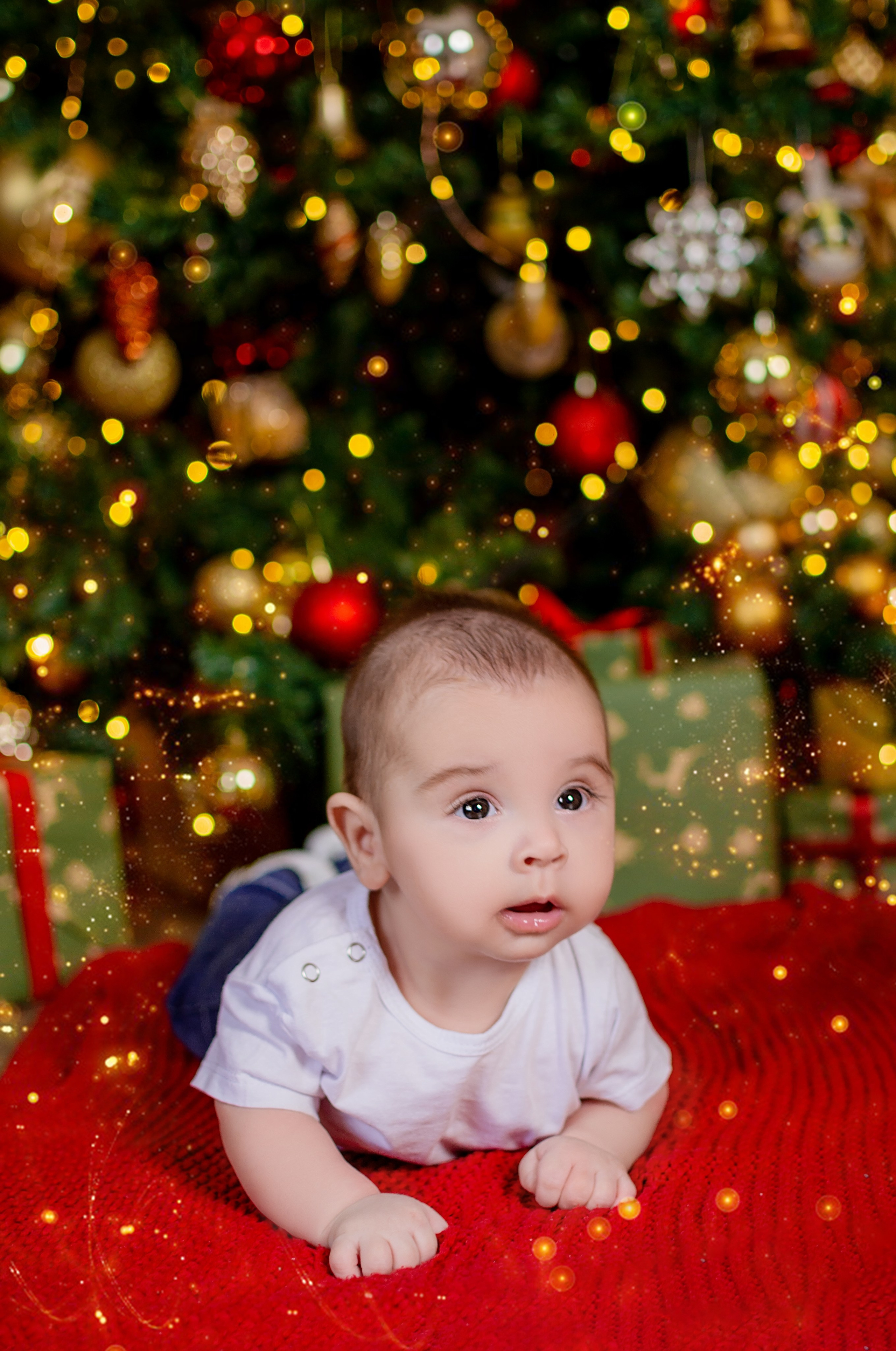 Новогодняя семейная фотосессия в Краснодаре 2023-2024. Фотограф новорожденных Краснодар Малышенко Надежда