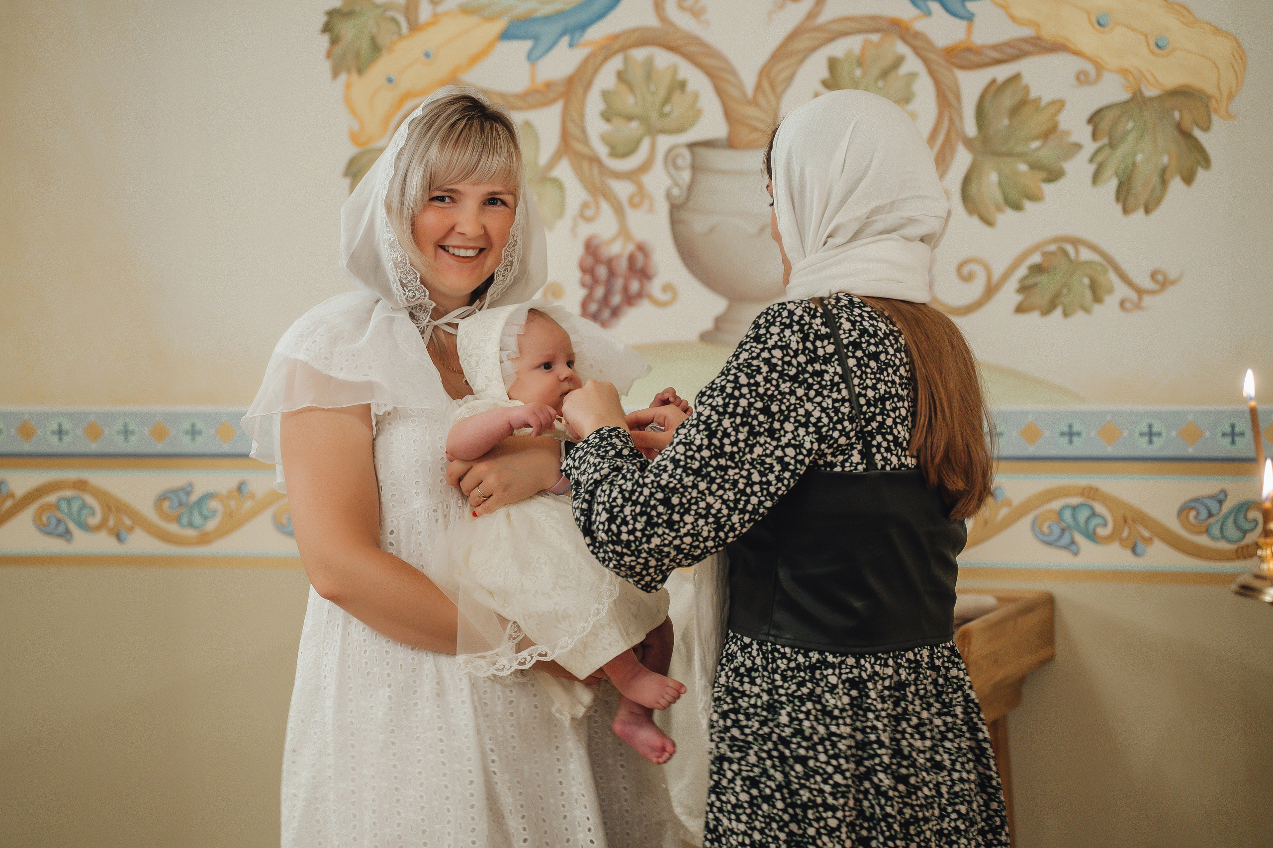 Крещение Ксении. Свадебный и семейный фотограф Пушкин Царское Село СПБ Питер Санкт-Петербург и Рязань Ольга Козлова