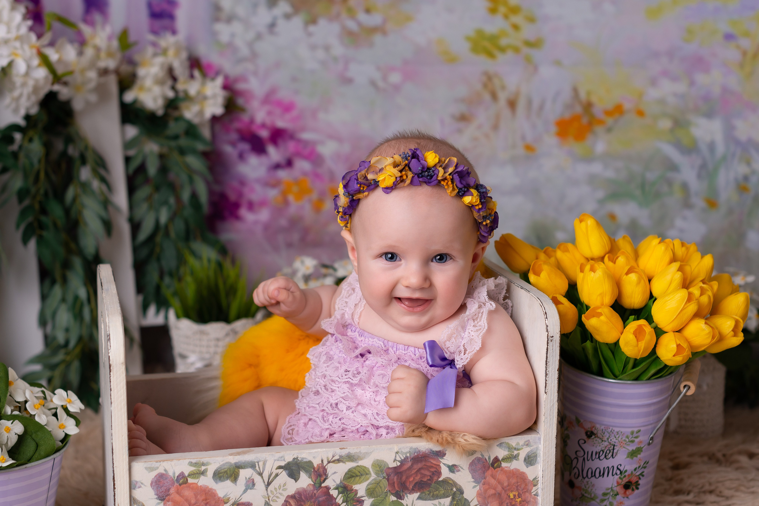 Фотосессия на полгода. Детская фотостудия «Мандаринка» | Детский фотограф Краснодар