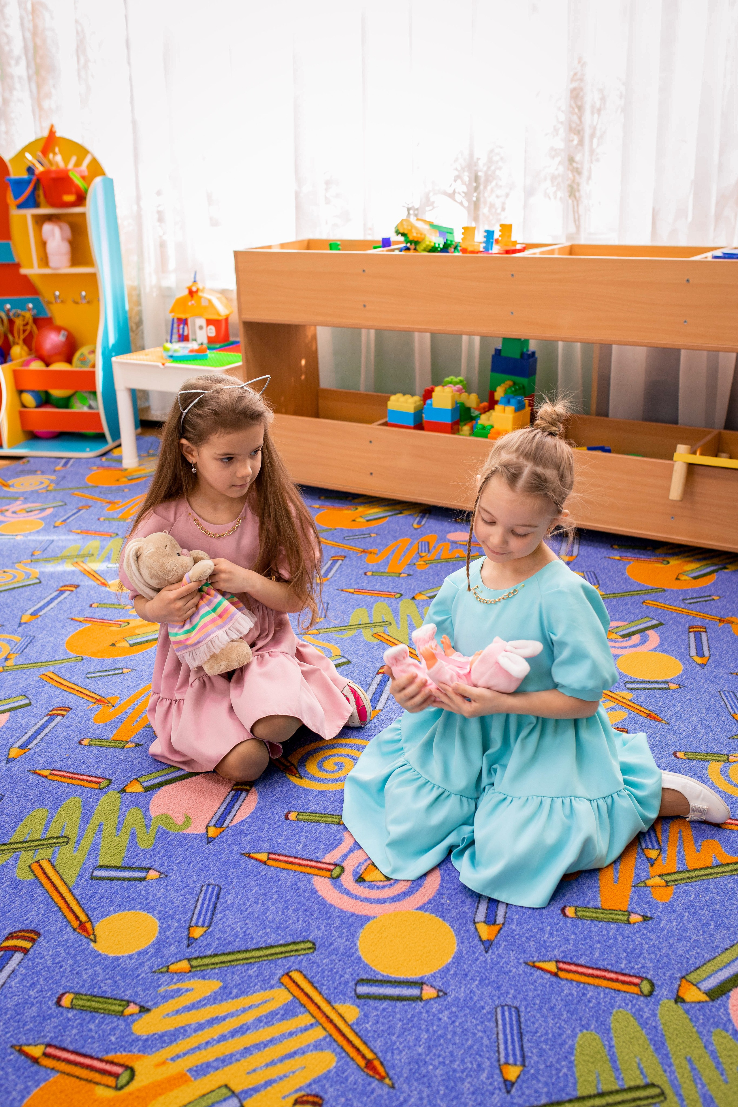 Степа, Даша и Алиса в детском саду. Семейный и детский фотограф город Тында Дарья