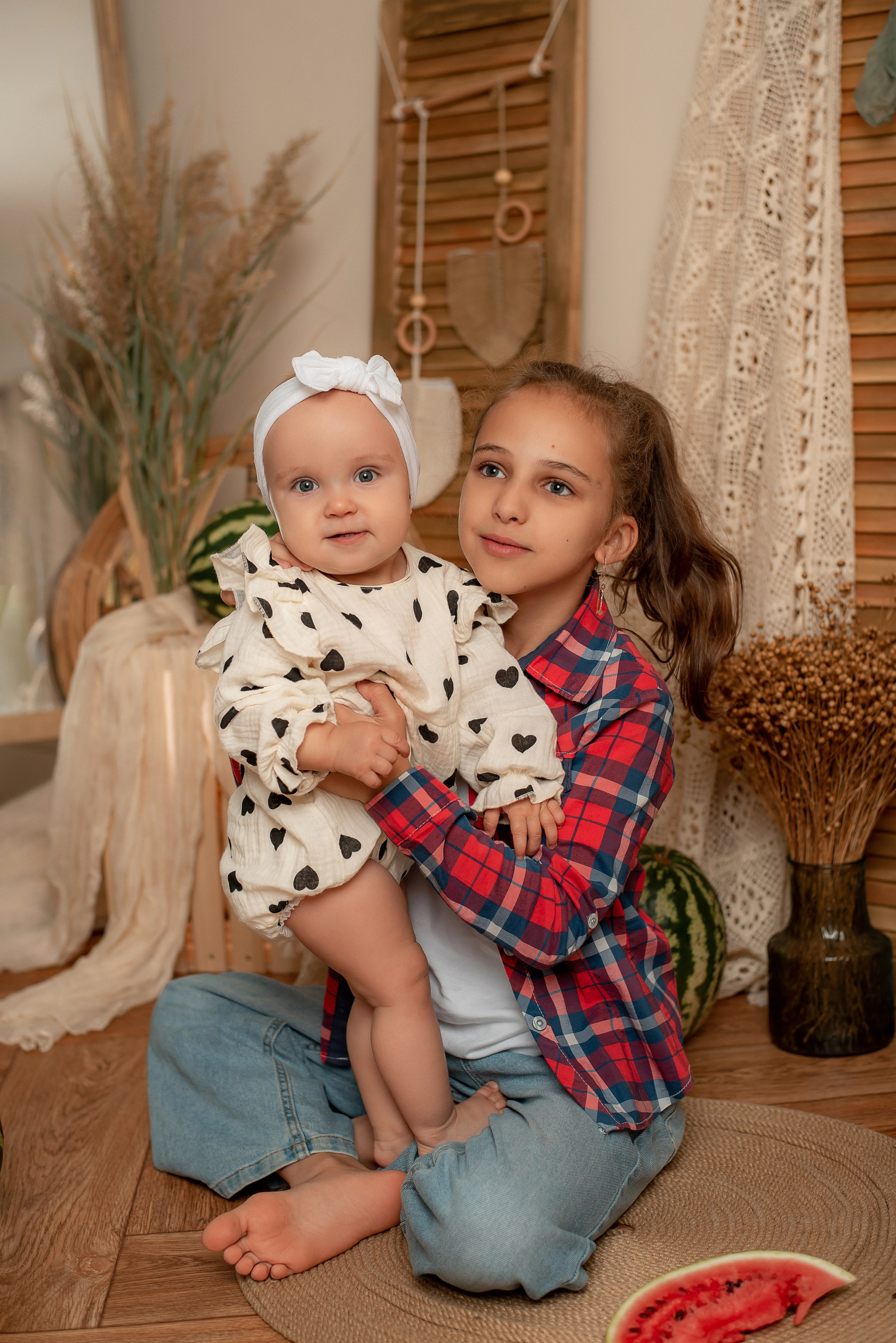 Арбузная фотосессия с Лизой и Софией. Семейный и детский фотограф Наталья Горда