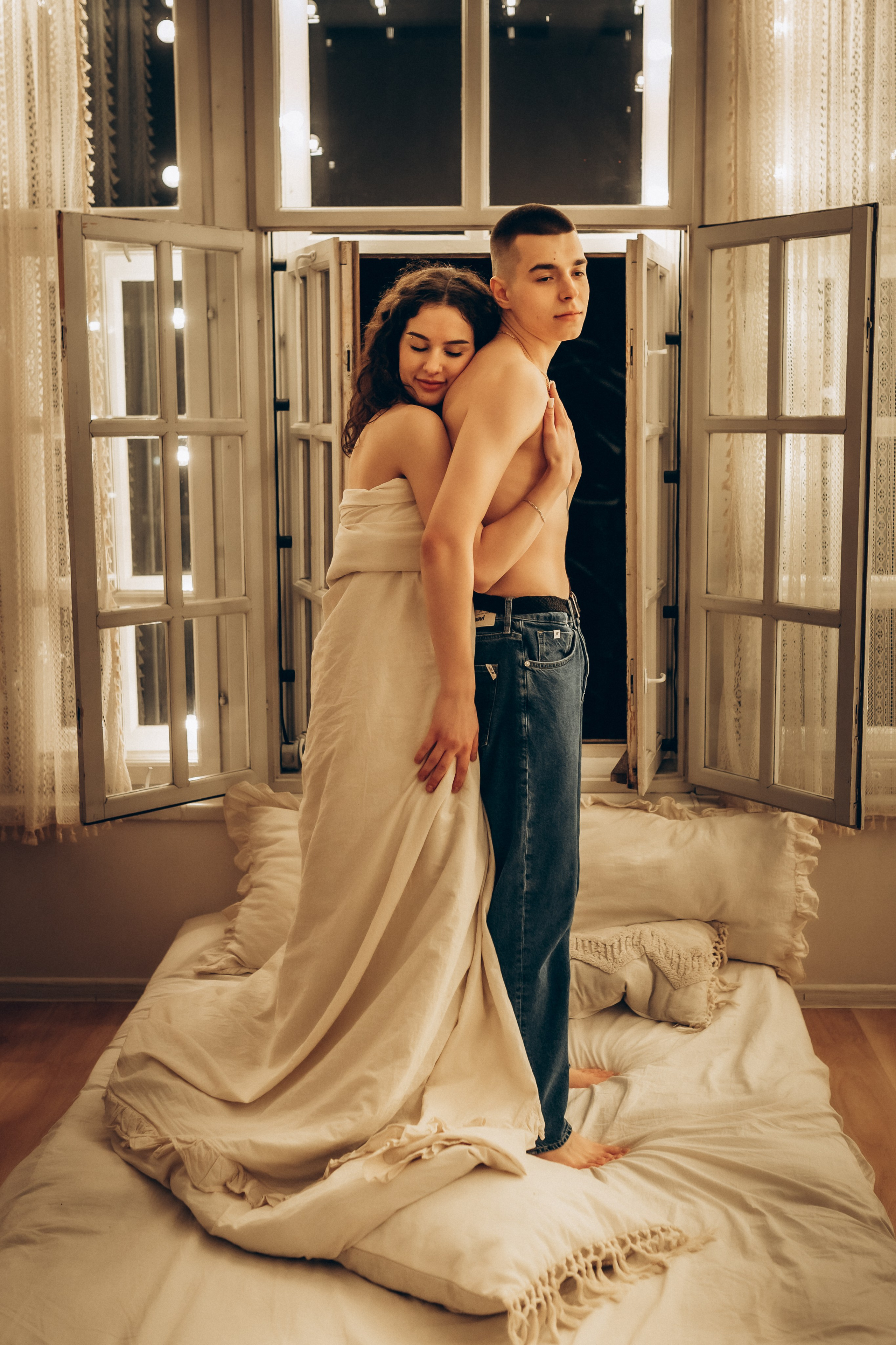 LoveStory Никита и Лиза в студии. Фотограф Санкт-Петербург Князева Елизавета
