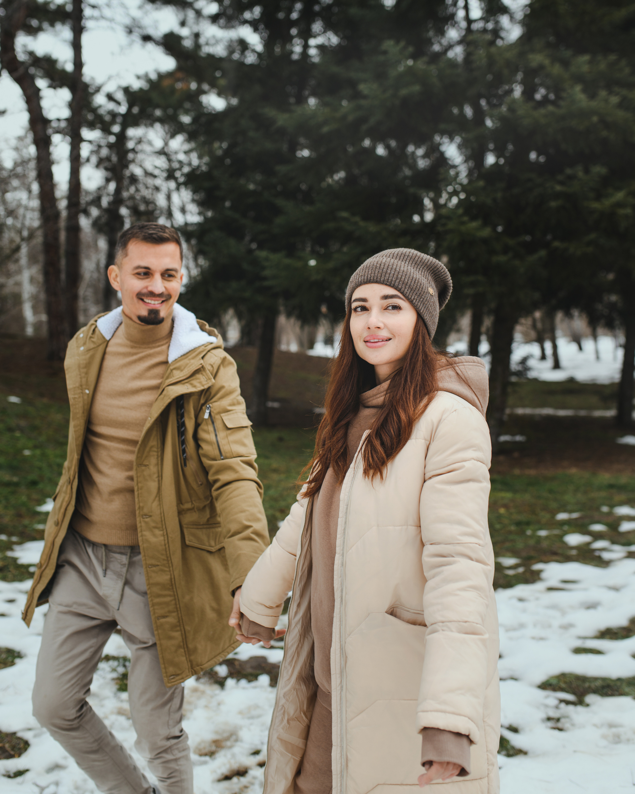 Прогулка в лесу зимой. Семейный и женский фотограф в Краснодаре Александра Синчук