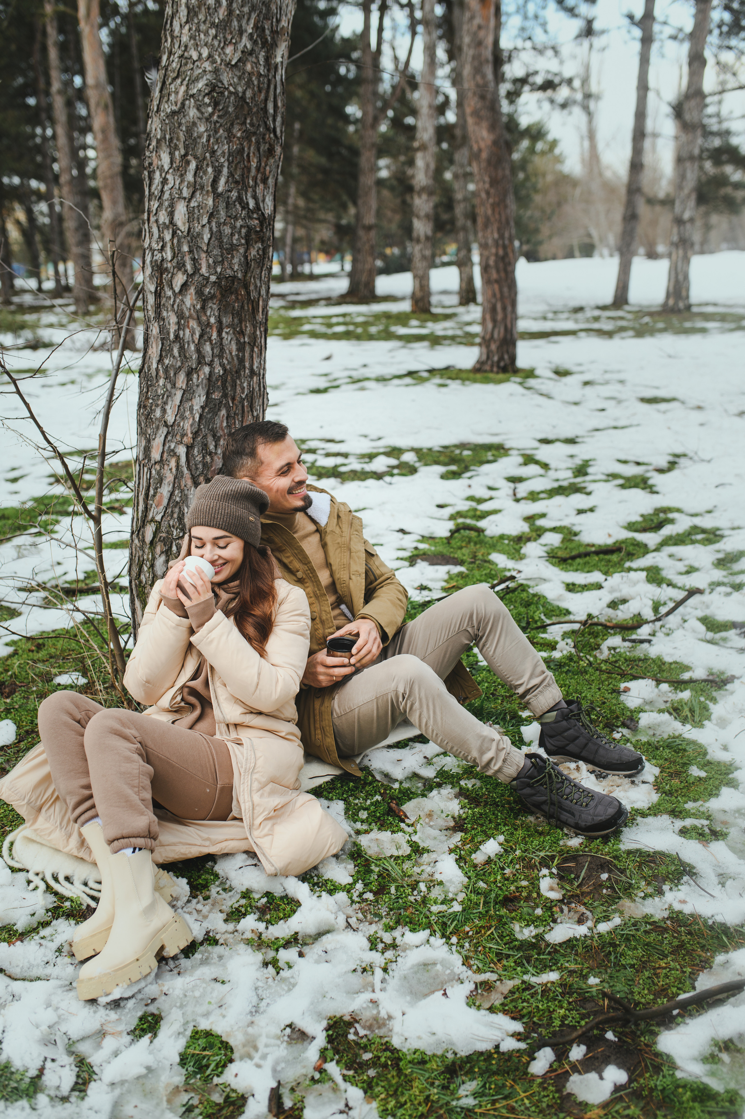 Прогулка в лесу зимой. Семейный и женский фотограф в Краснодаре Александра Синчук