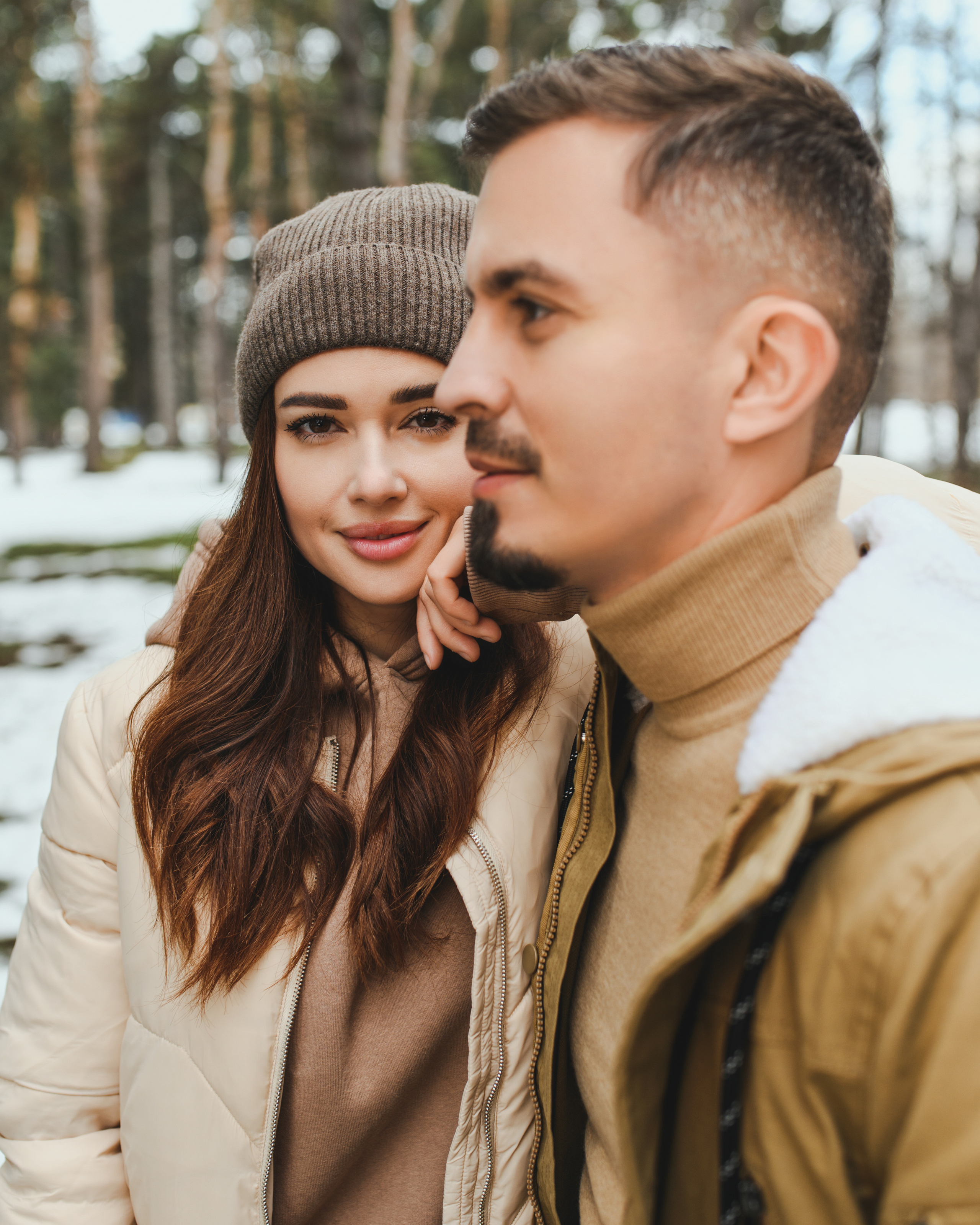 Прогулка в лесу зимой. Семейный и женский фотограф в Краснодаре Александра Синчук