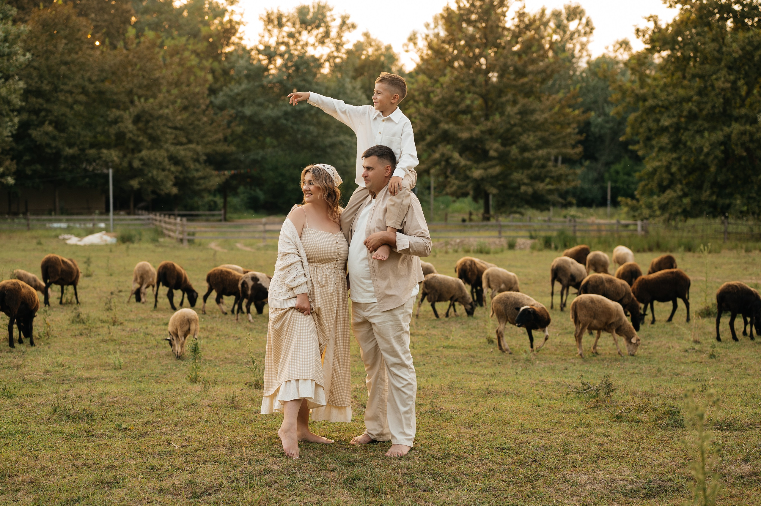 Семейная фотосессия на ферме. Свадебный и семейный фотограф в Краснодаре Алина Мельник