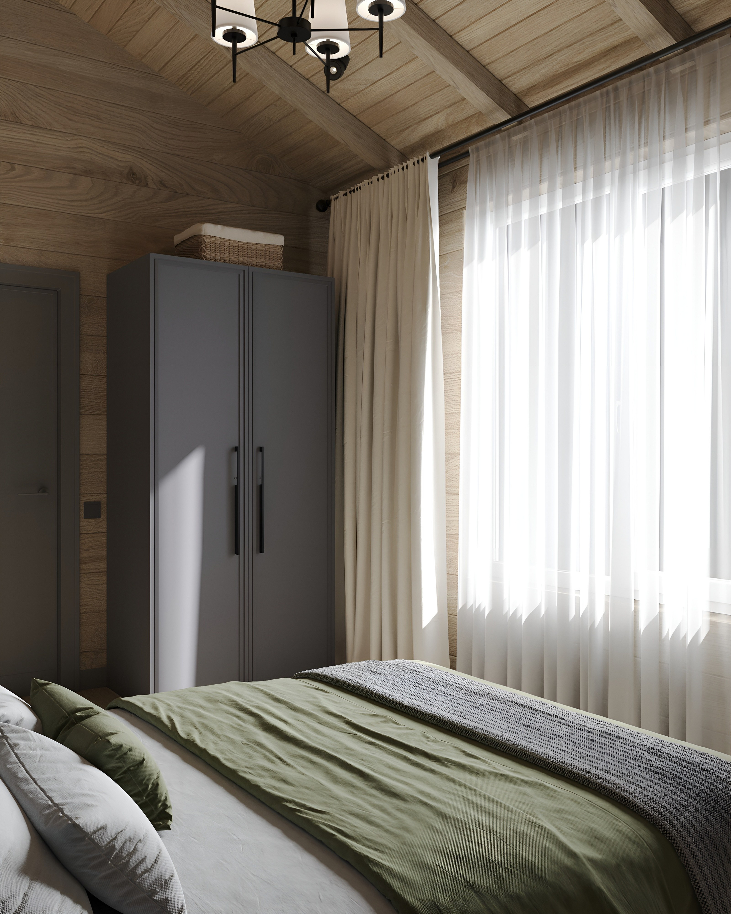 Вторая спальня. 3D Визуализация интерьеров жилых и коммерческих помещений