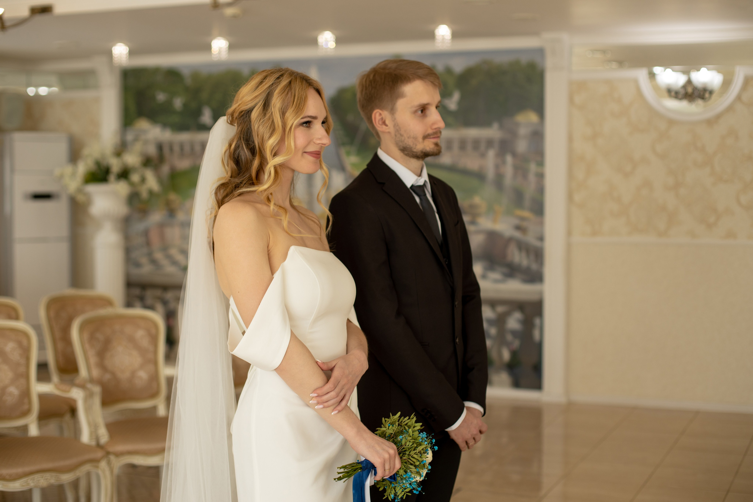 Петергоф / ЗАГС + прогулка. Свадебный и семейный фотограф в Москве Диана Левченко