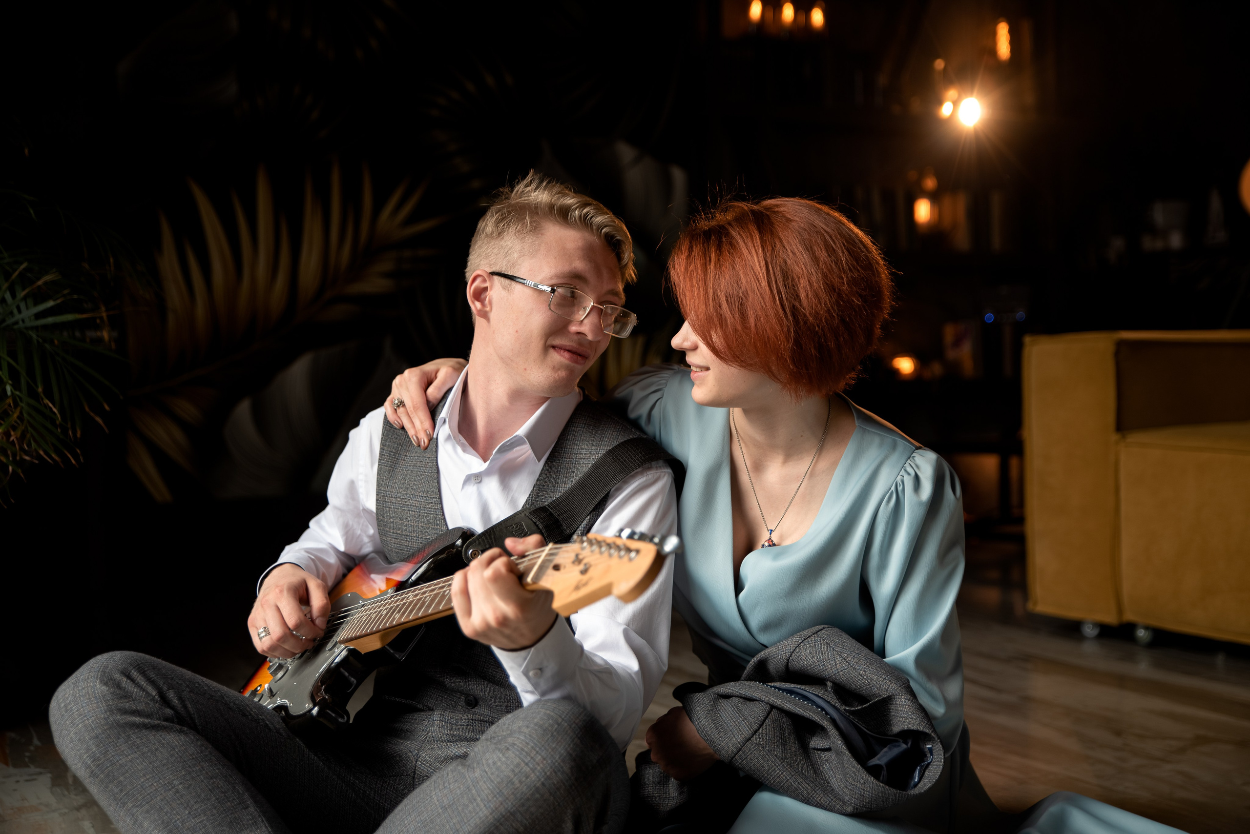 Дмитрий и Марина. LOVESTORY в студии. Семейный и детский фотограф в Туле Светлана Воронкова