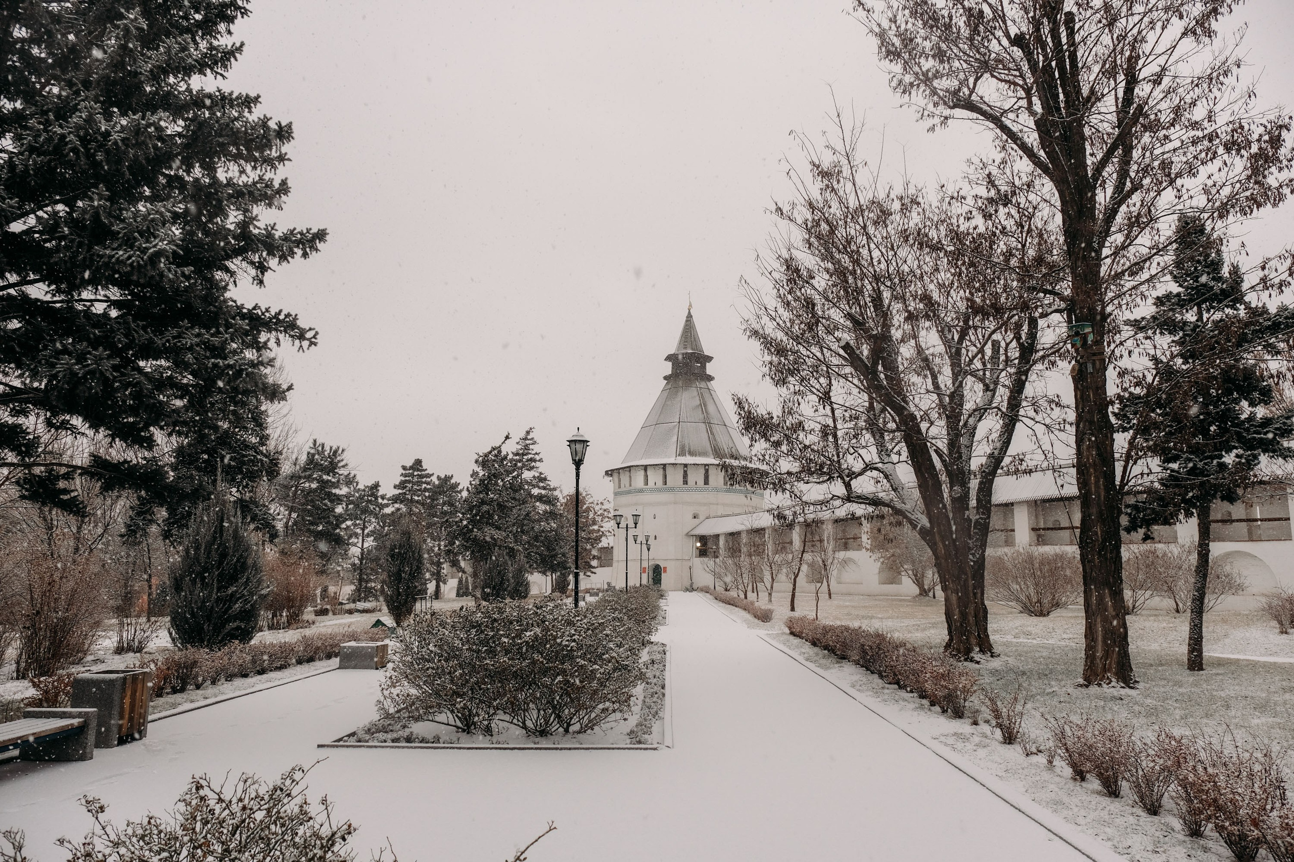 Снегопад. Фотограф Анатолий Деникин