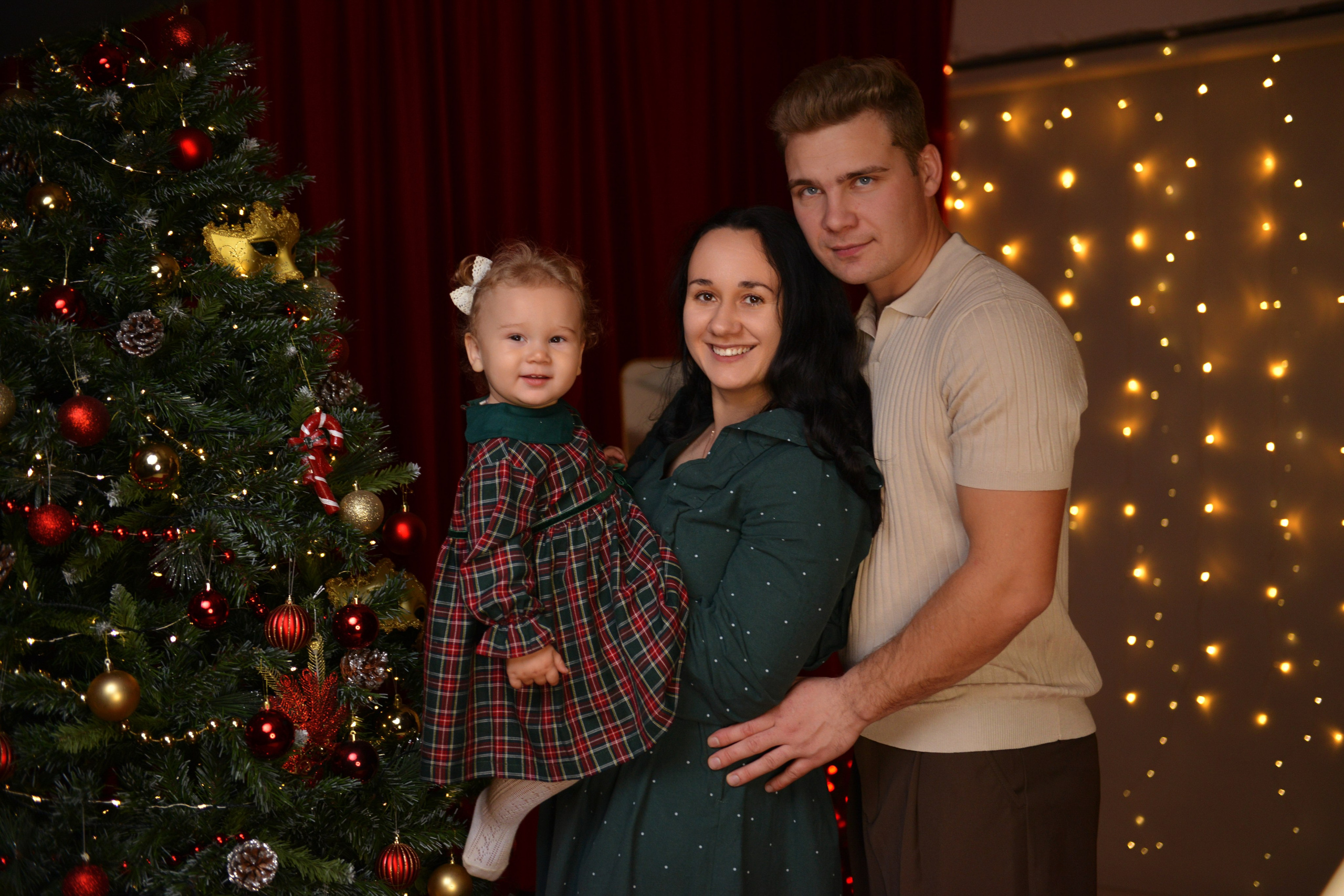 Катюша с родителями. Фотограф в Новомичуринске Наталья Малиновская