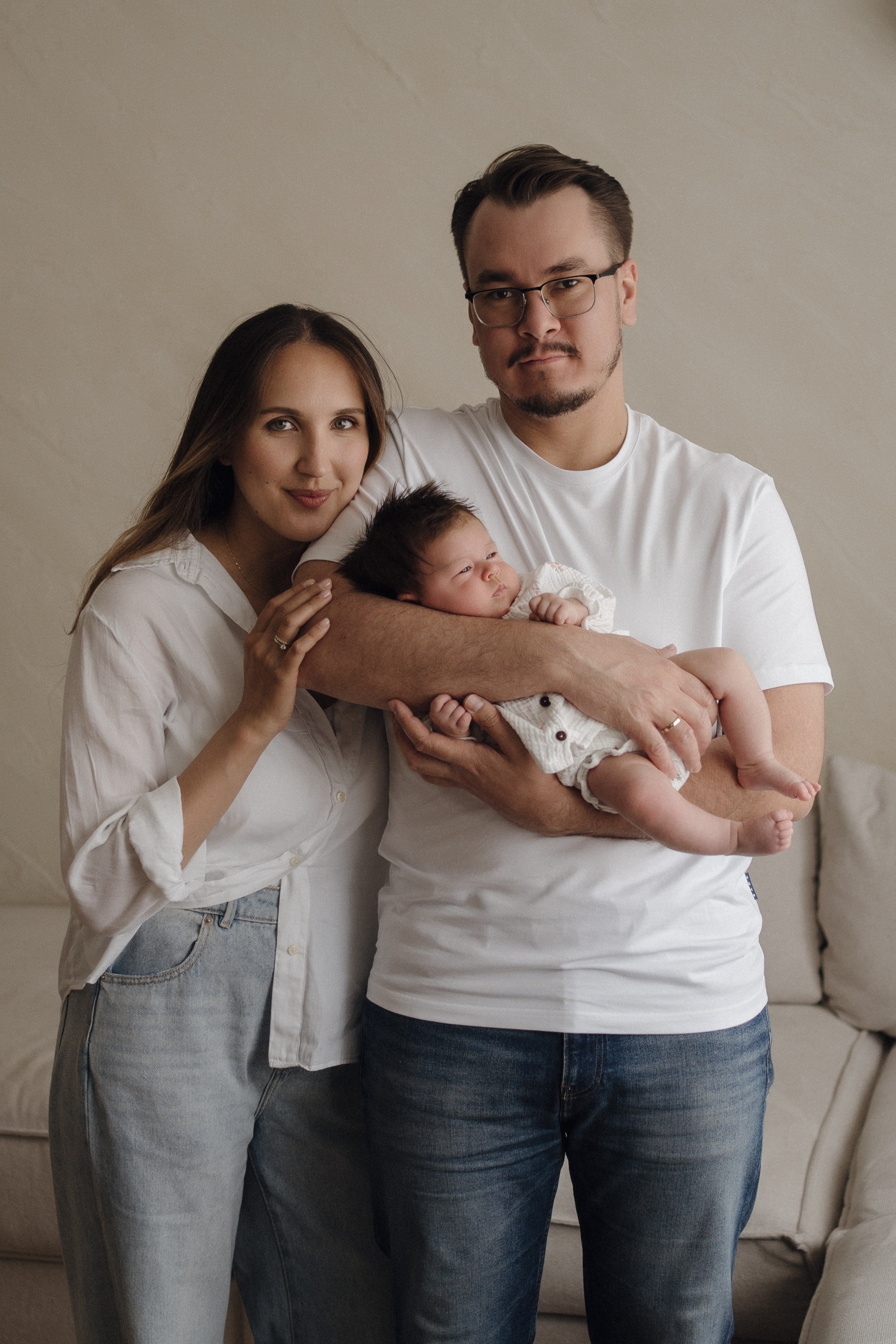 Домашняя фотосессия Эммы (1 месяц). Свадебный фотограф в Краснодаре и Сочи Винидиктова Екатерина