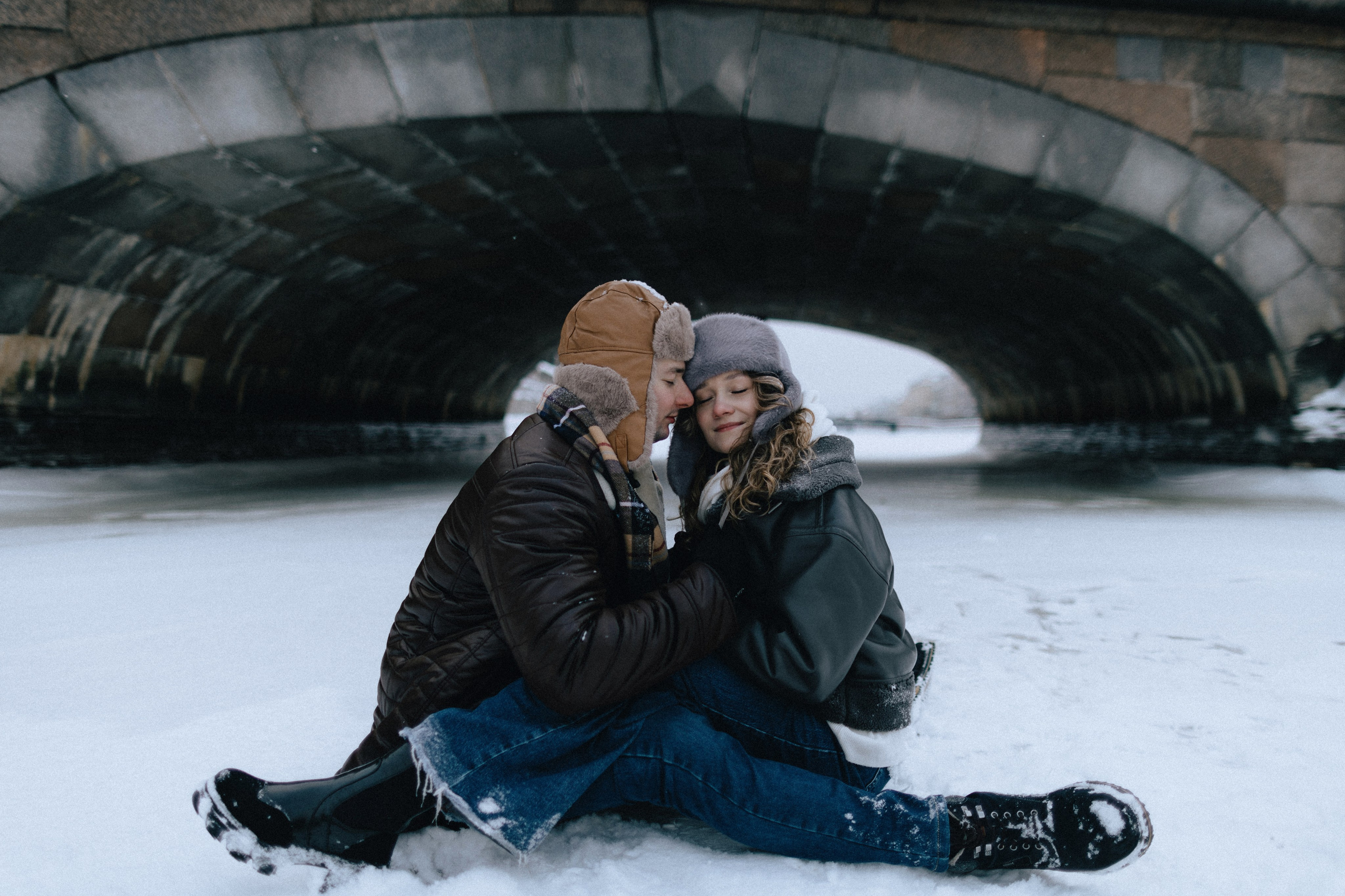 Зима на Фонтанке. Юлия Анисимова — свадебный и семейный фотограф в Санкт-Петербурге
