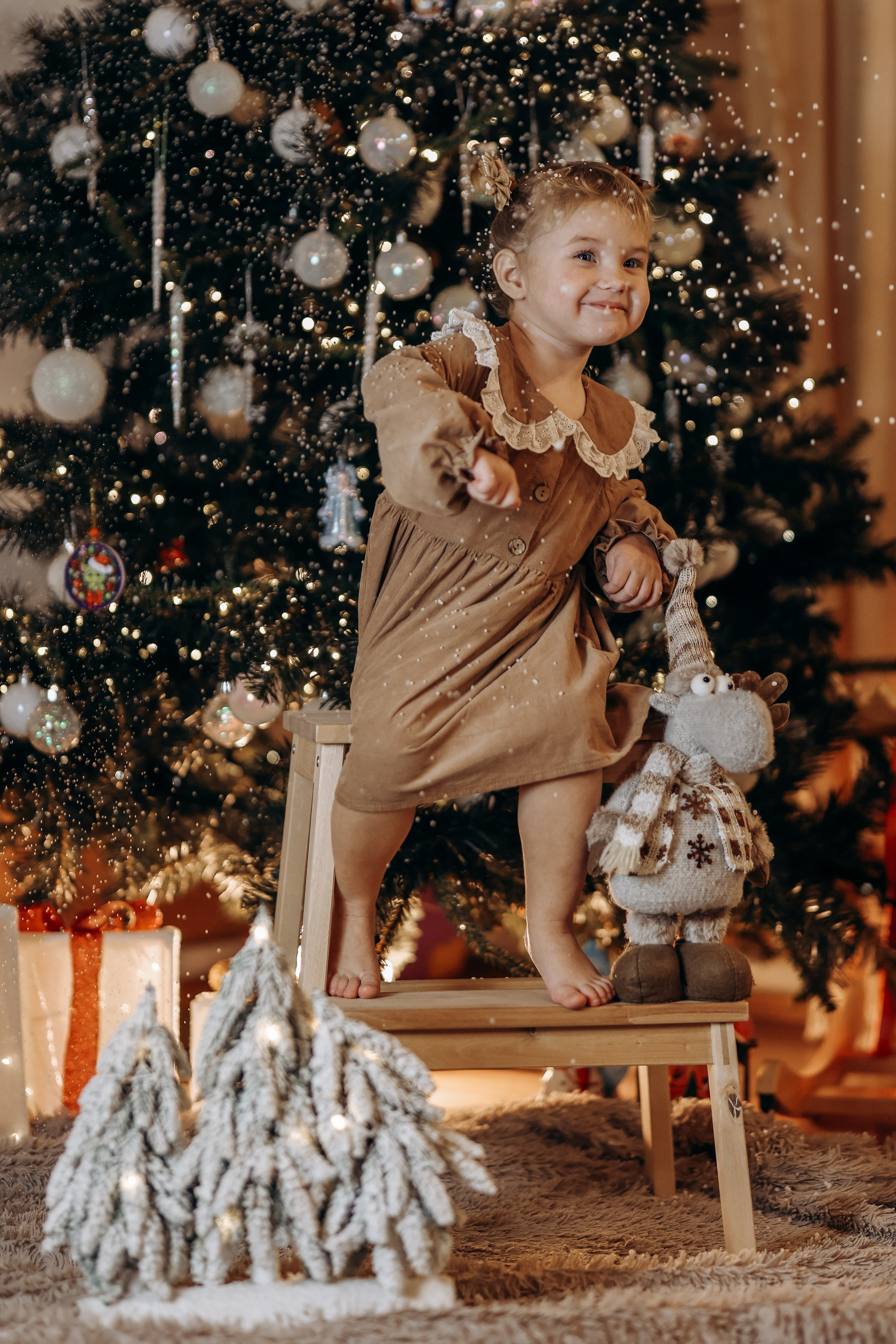 Новогодняя история для Агаты и Левы. Детский и Семейный фотограф Елена Карпушина