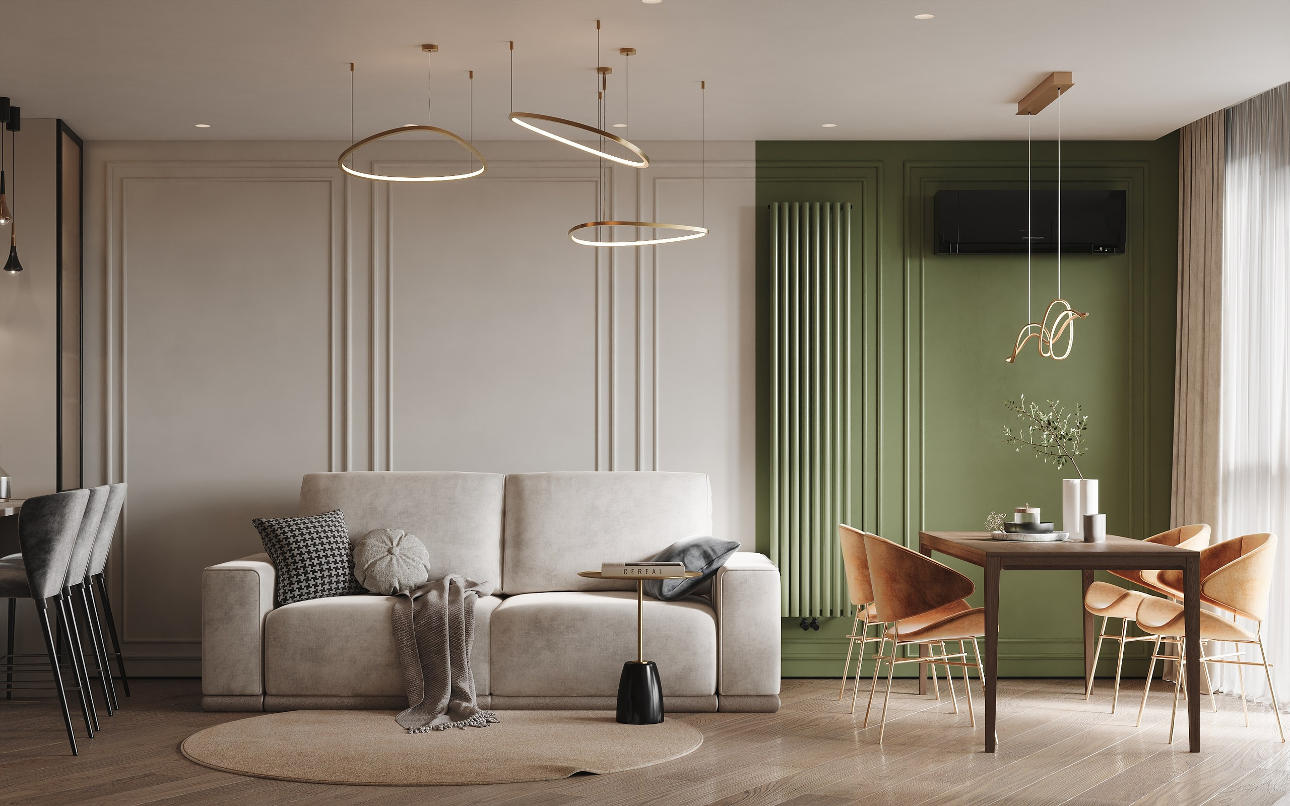 Квартира 116 м². Дизайнер интерьера Малюгина Ксения Санкт-Петербург