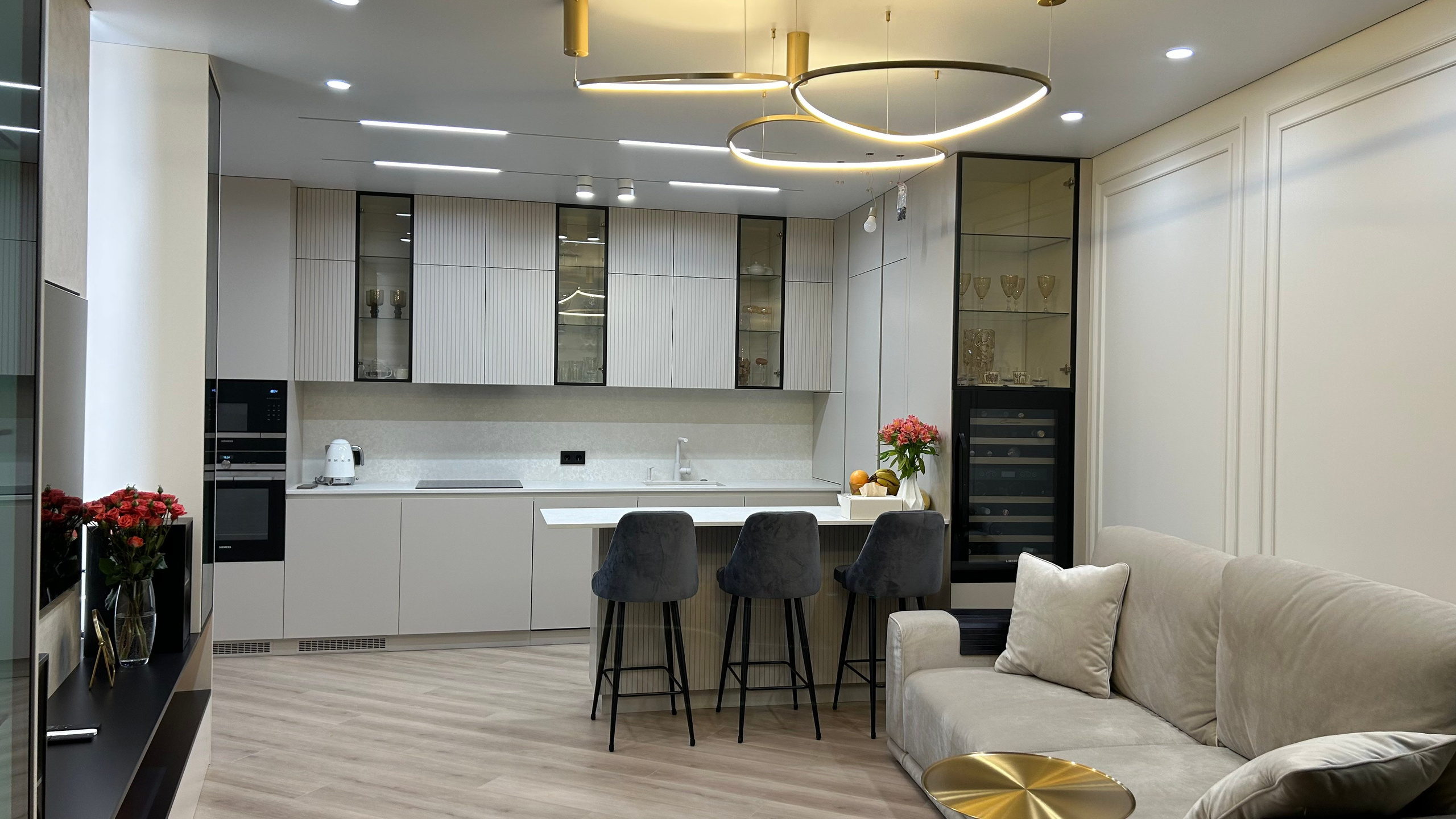 Квартира 116 м². Дизайнер интерьера Малюгина Ксения Санкт-Петербург