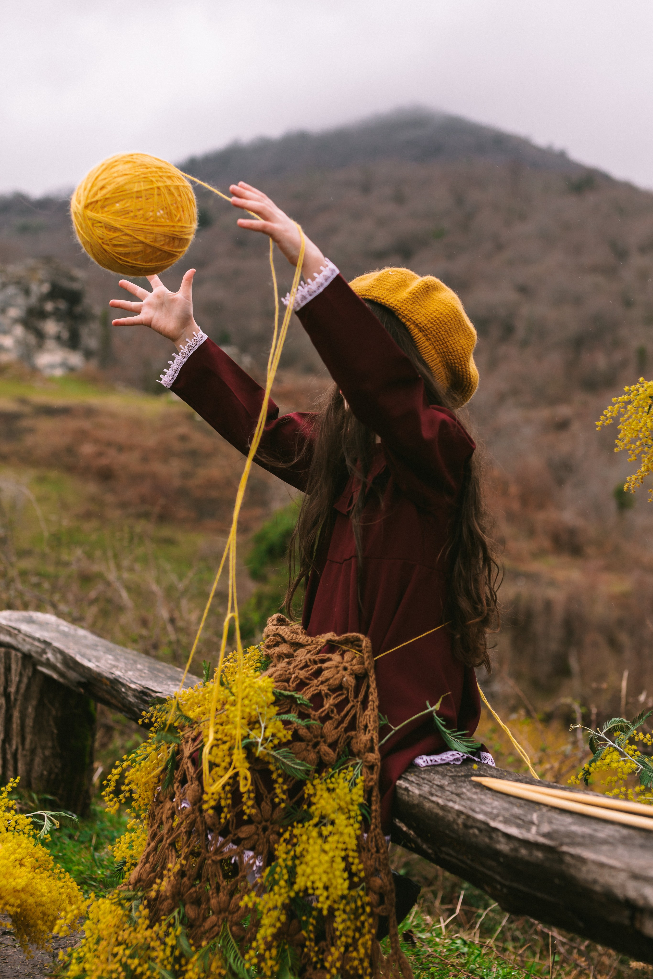 Девочка в горах. Семейный и художественный фотограф в Тюмени Юлия Логинова