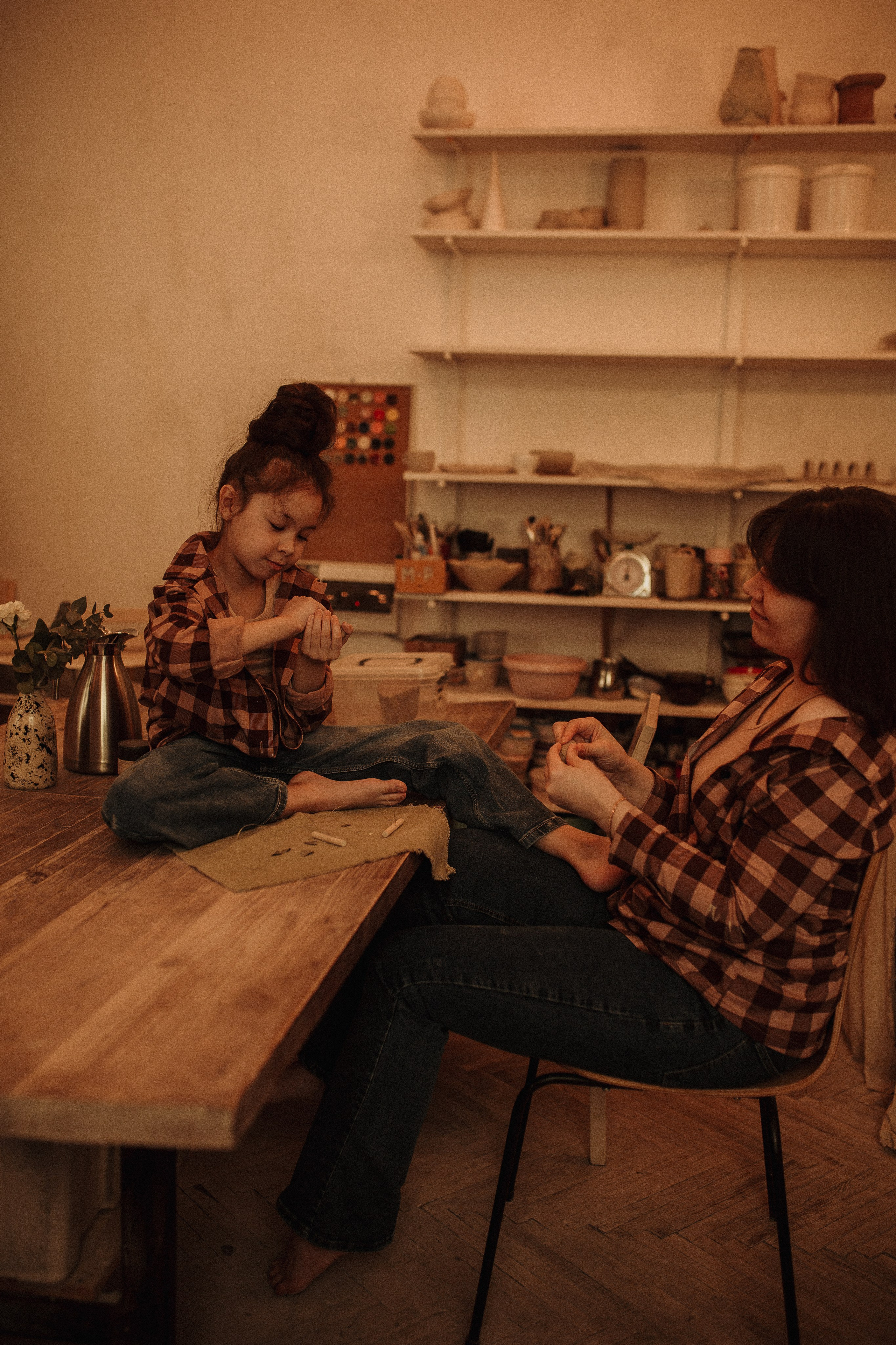 Дина & София гончарная. Семейный и Свадебный фотограф в Санкт-Петербурге Плохая Екатерина