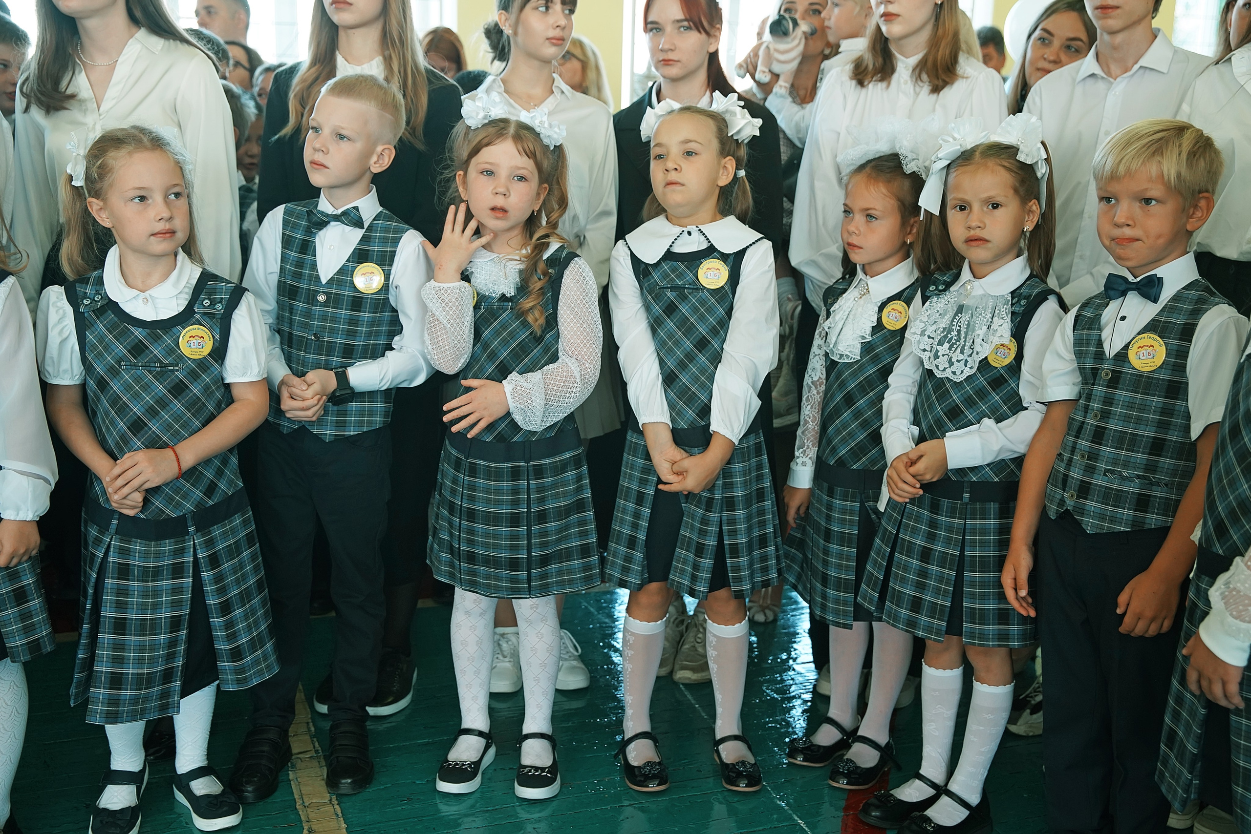 Первый класс линейка, в классе, портреты. Семейный и детский фотограф в Нижнем Новгороде