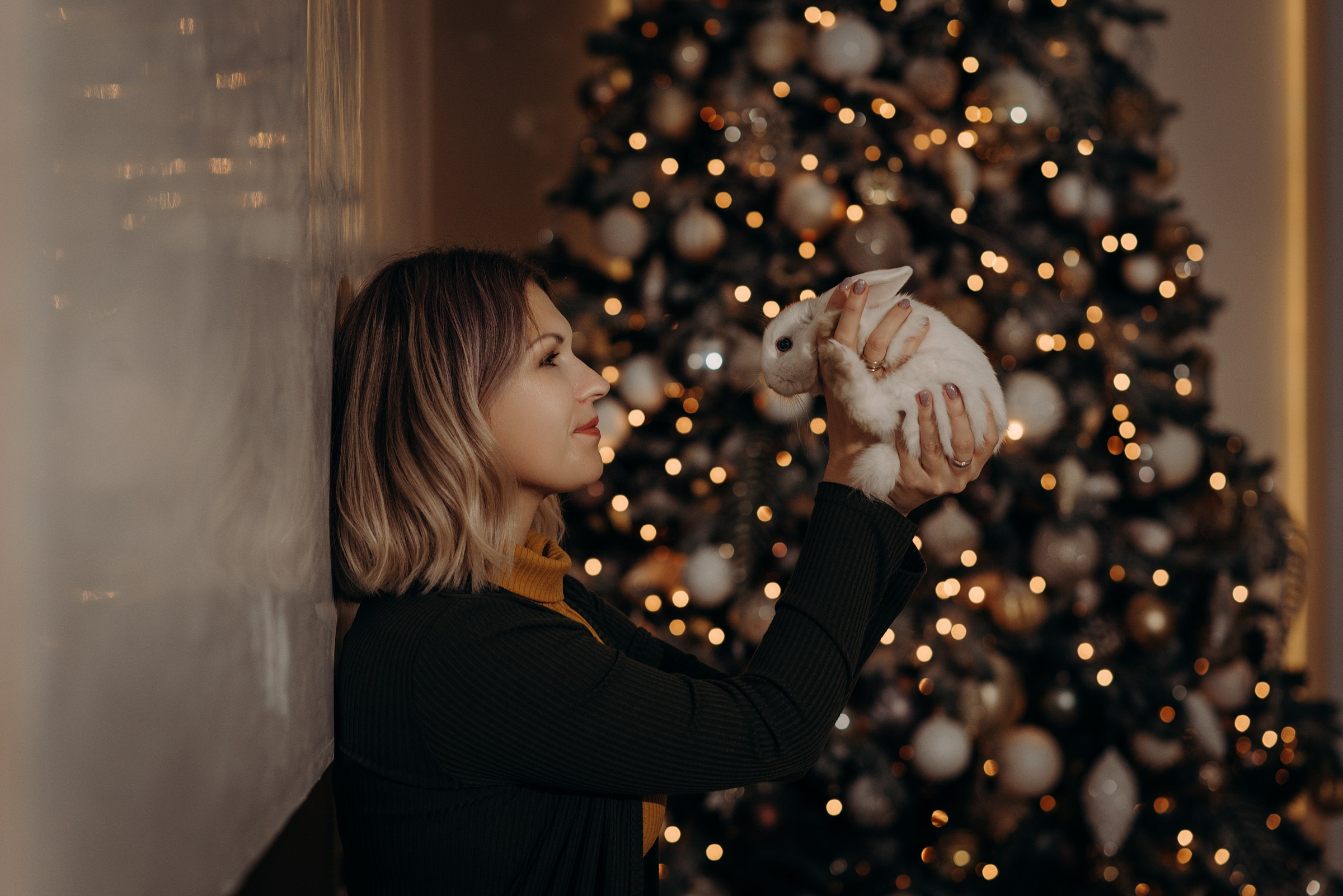 семейная новогодняя фотосессия в фотостудии