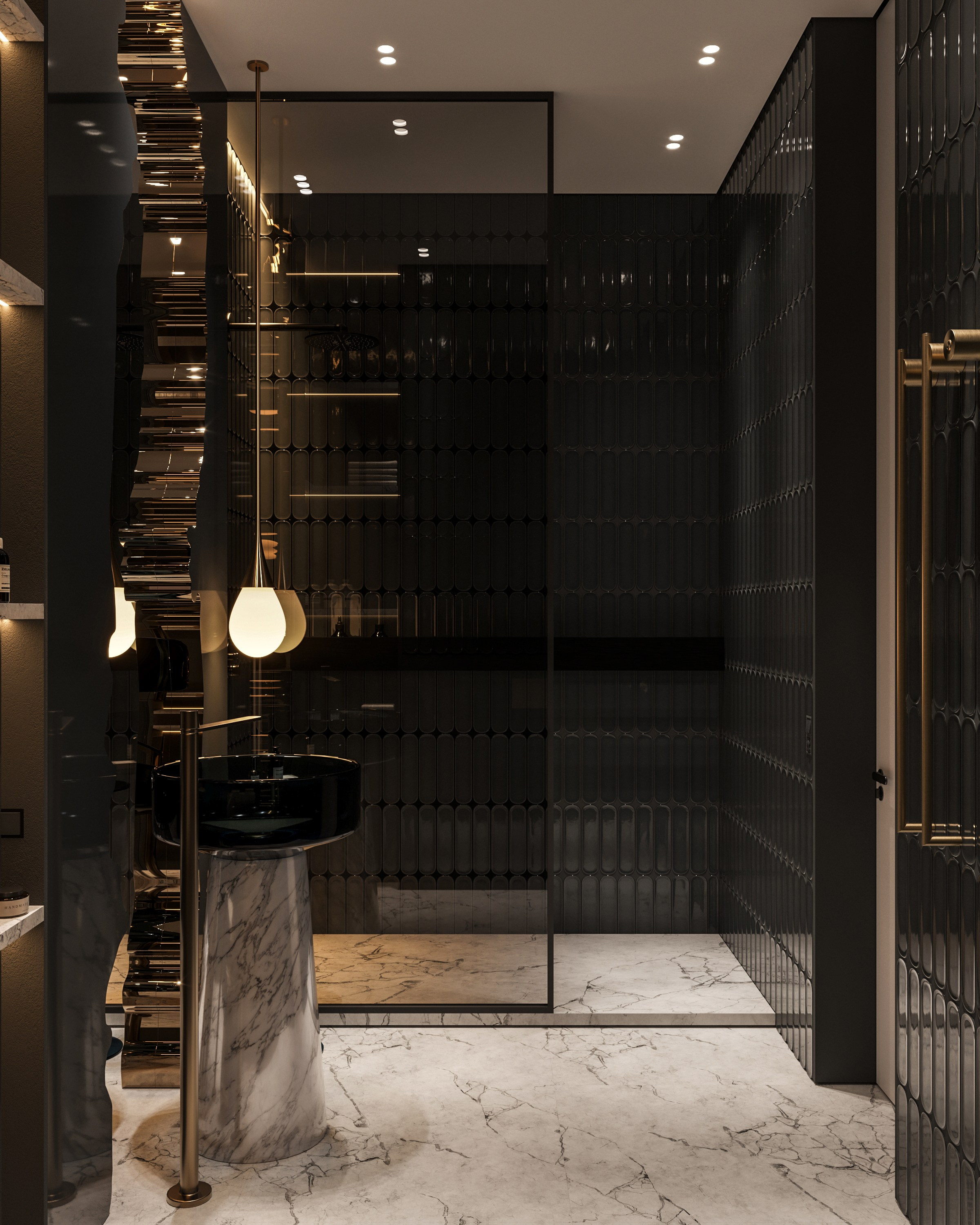 Powder Room. 3D визуализация интерьеров — Ирина