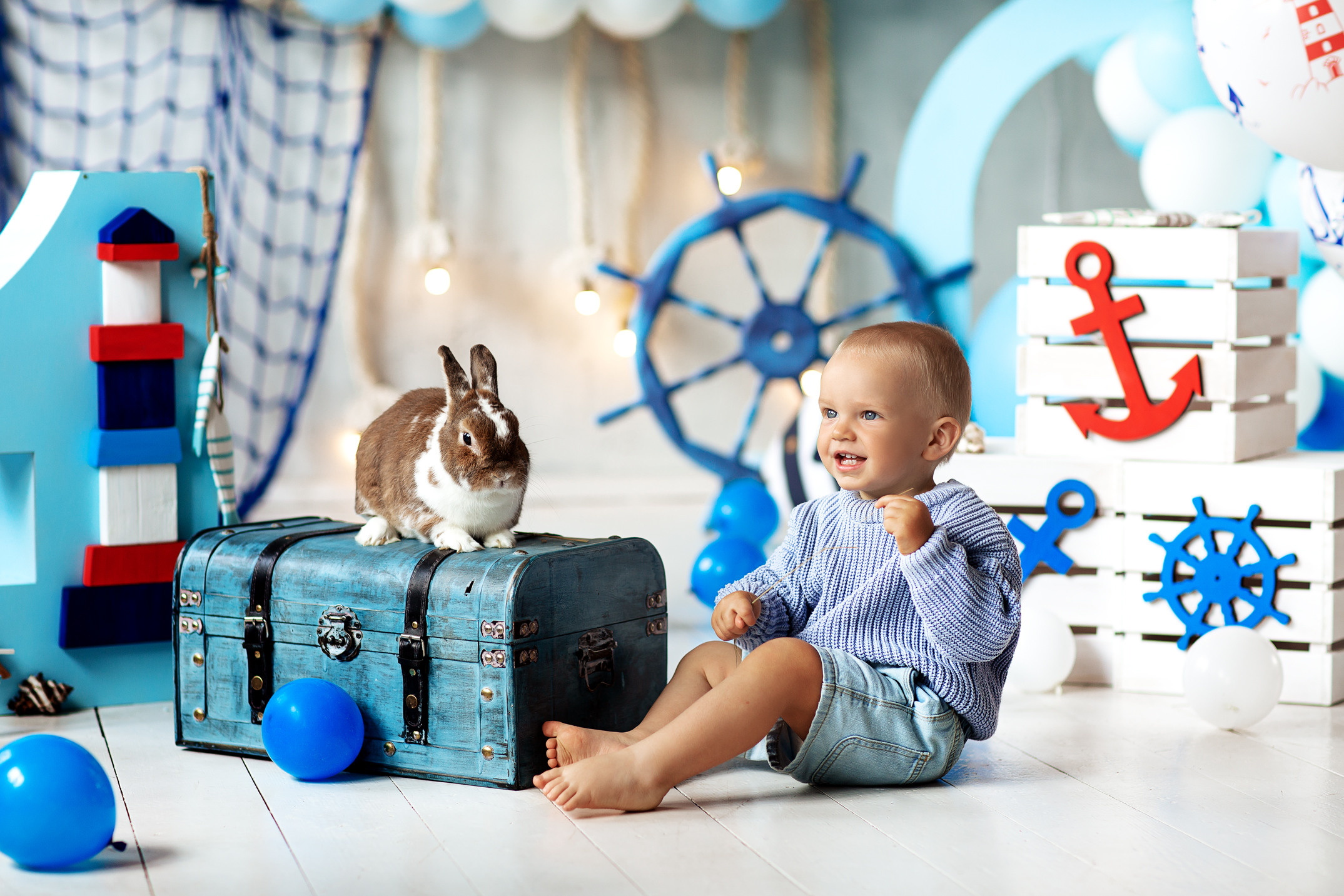 Фотозона на 1 год для мальчика. Морская фотозона в фотостудии Леонардо
