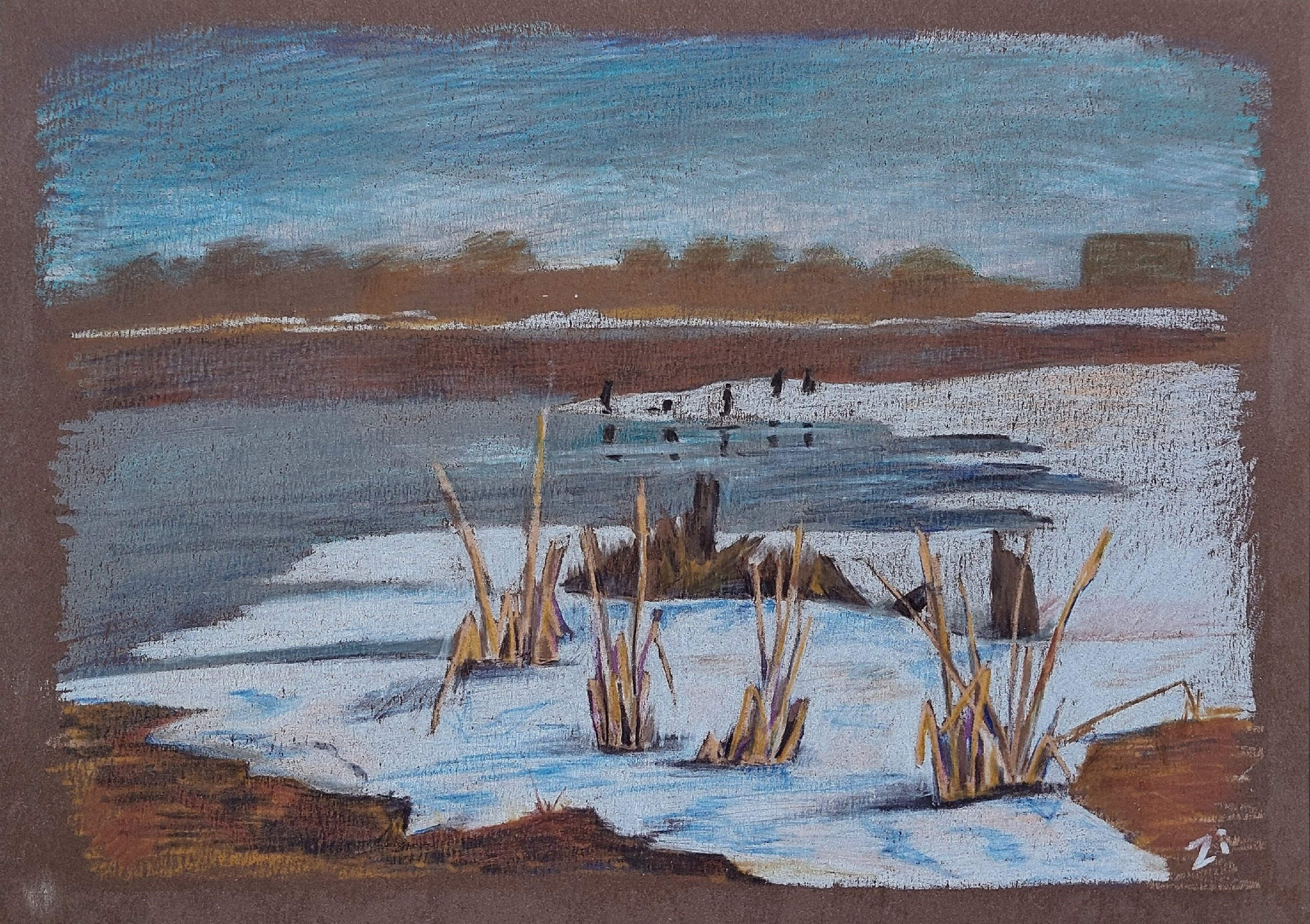 Цветные карандаши, пастель. Фотограф Юлия Зимина