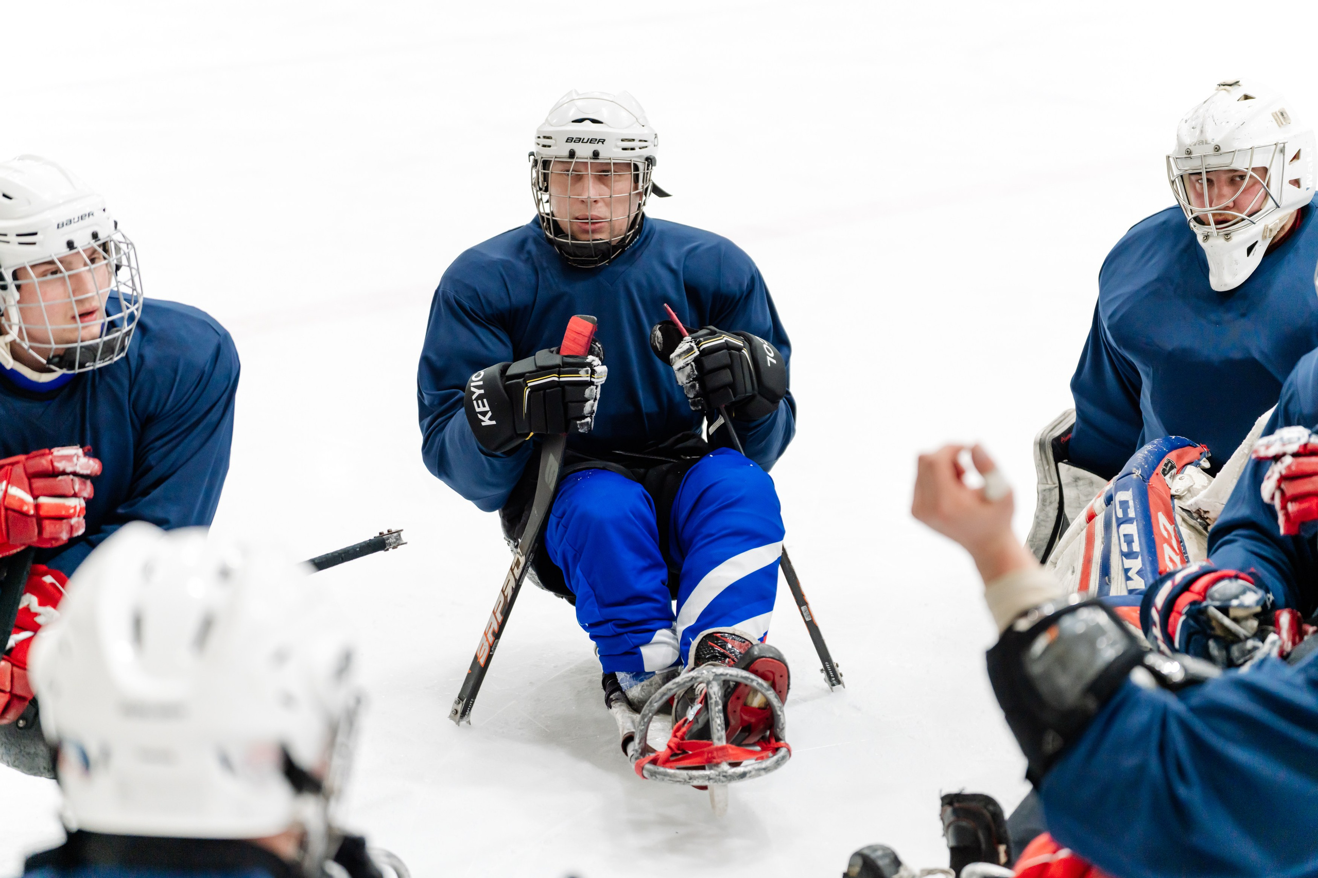 Игра в следж хоккей приуроченная 23.02.26 в арене Сталкер
