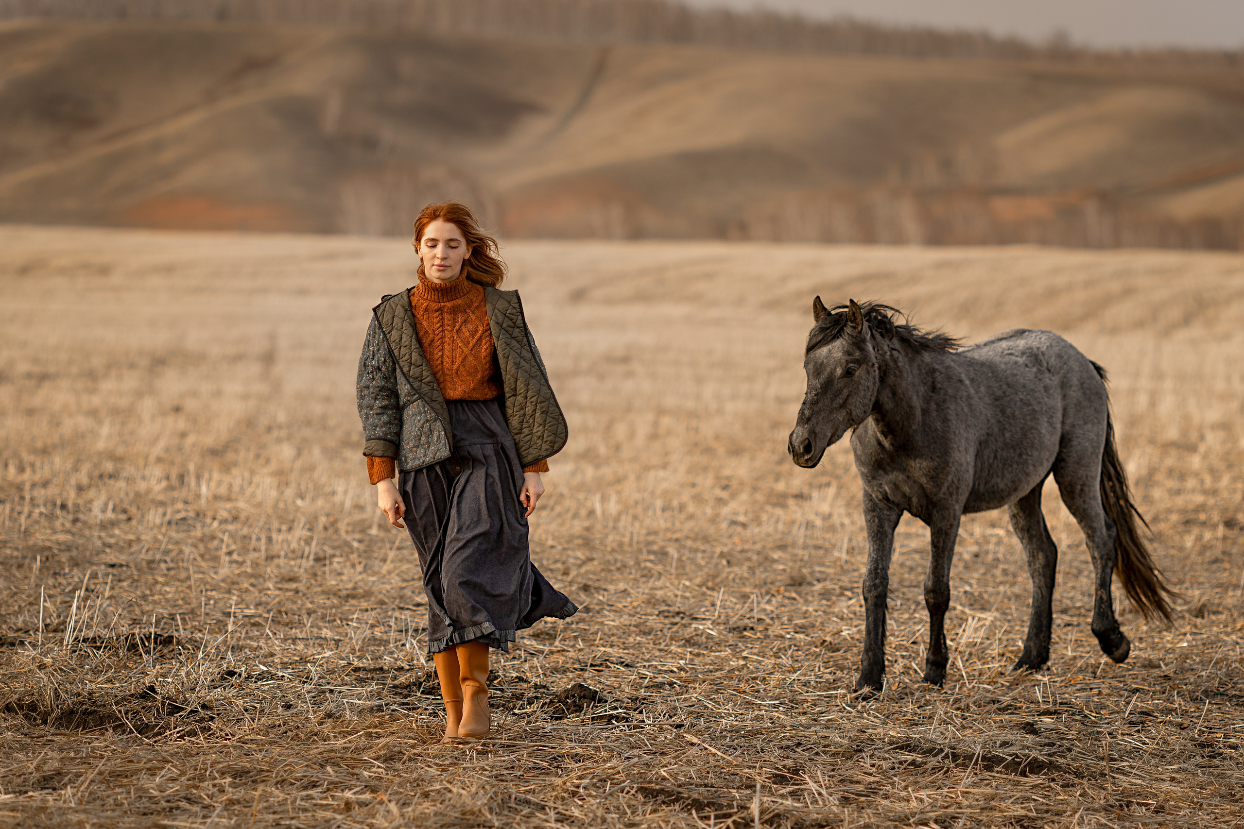 Диана и барашки. Детский и семейный фотограф в Красноярске Елена Коровкина