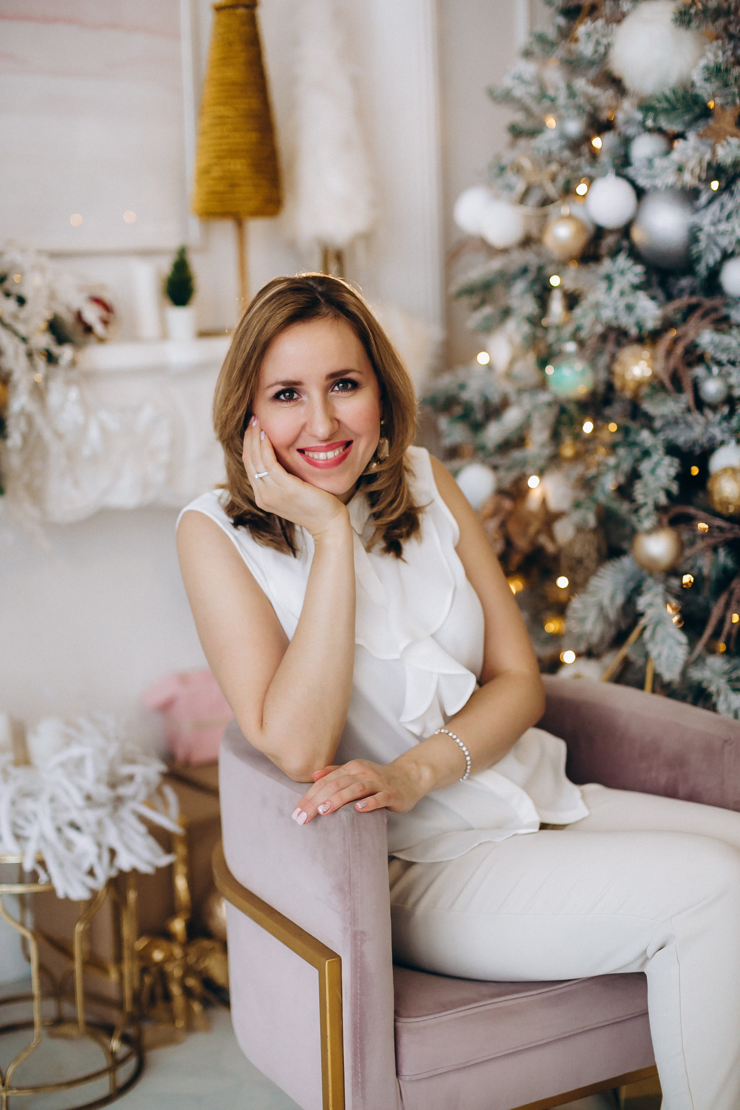 Новогодняя фотосессия в студии. Семейный, детский и школьный фотограф в Москве Рудницкая Анна