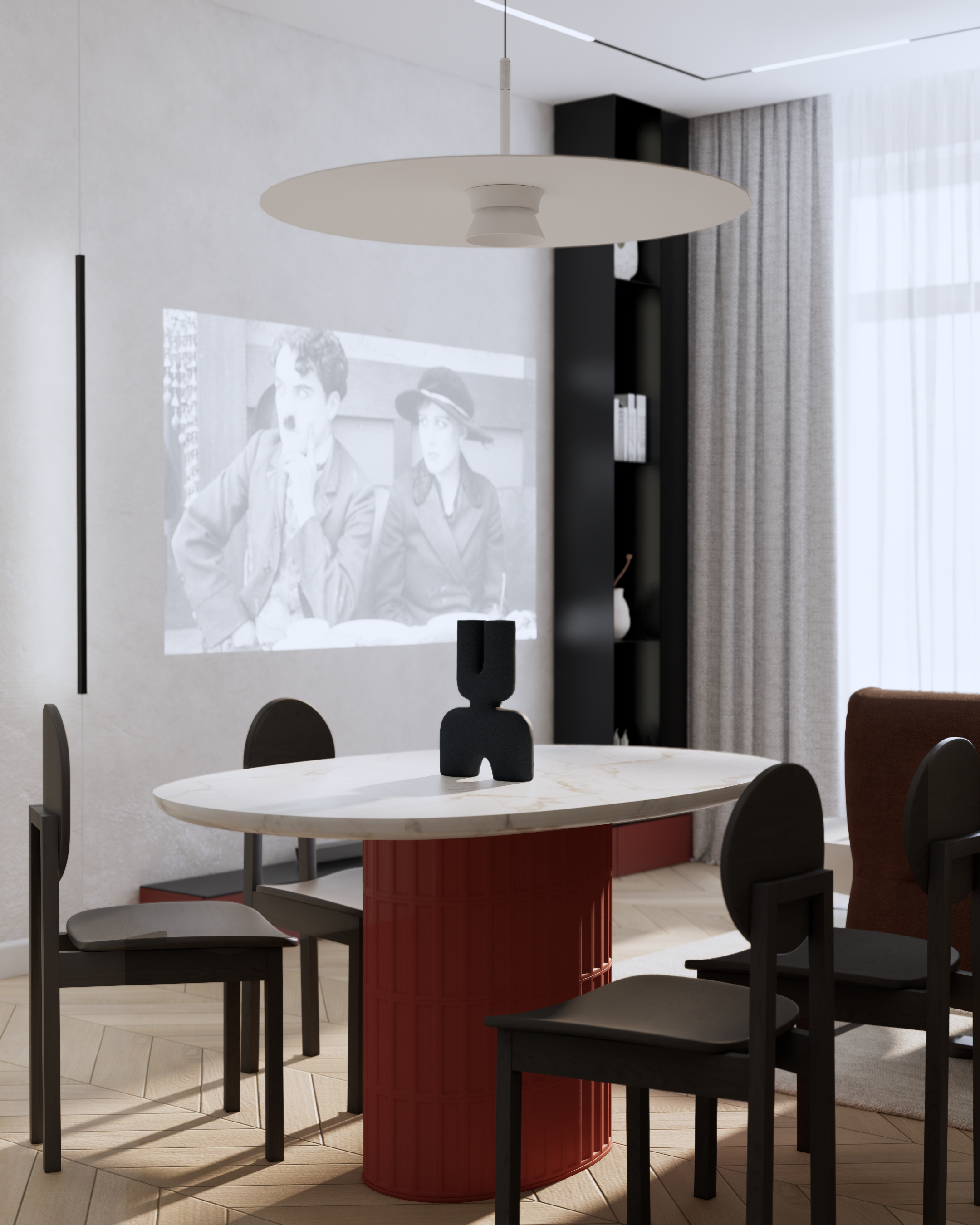 P.U.L.S.E Living Room | Design & Visualization. Интерьерная визуализация SketchUp+Enscape