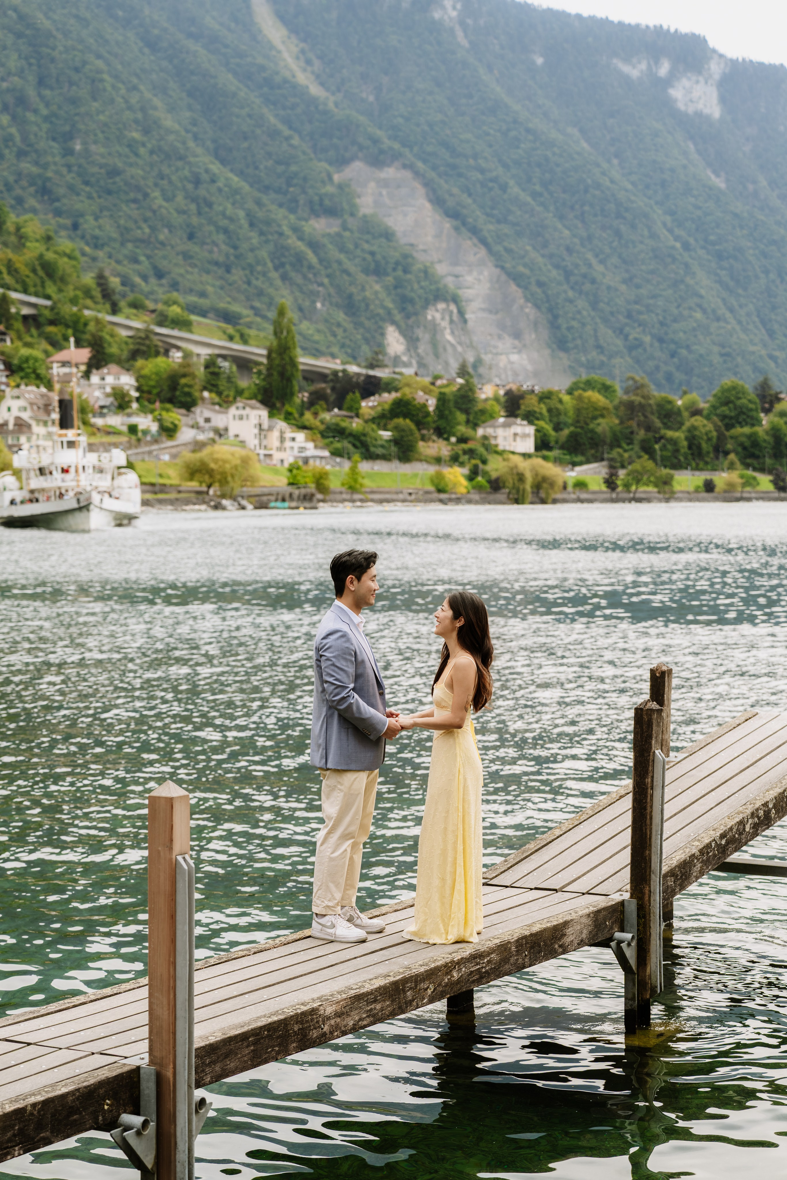 Kristi & Andy | Proposal Montreux. Professional Wedding Photographer Geneva & Romande Switzerland | Tanya Creator