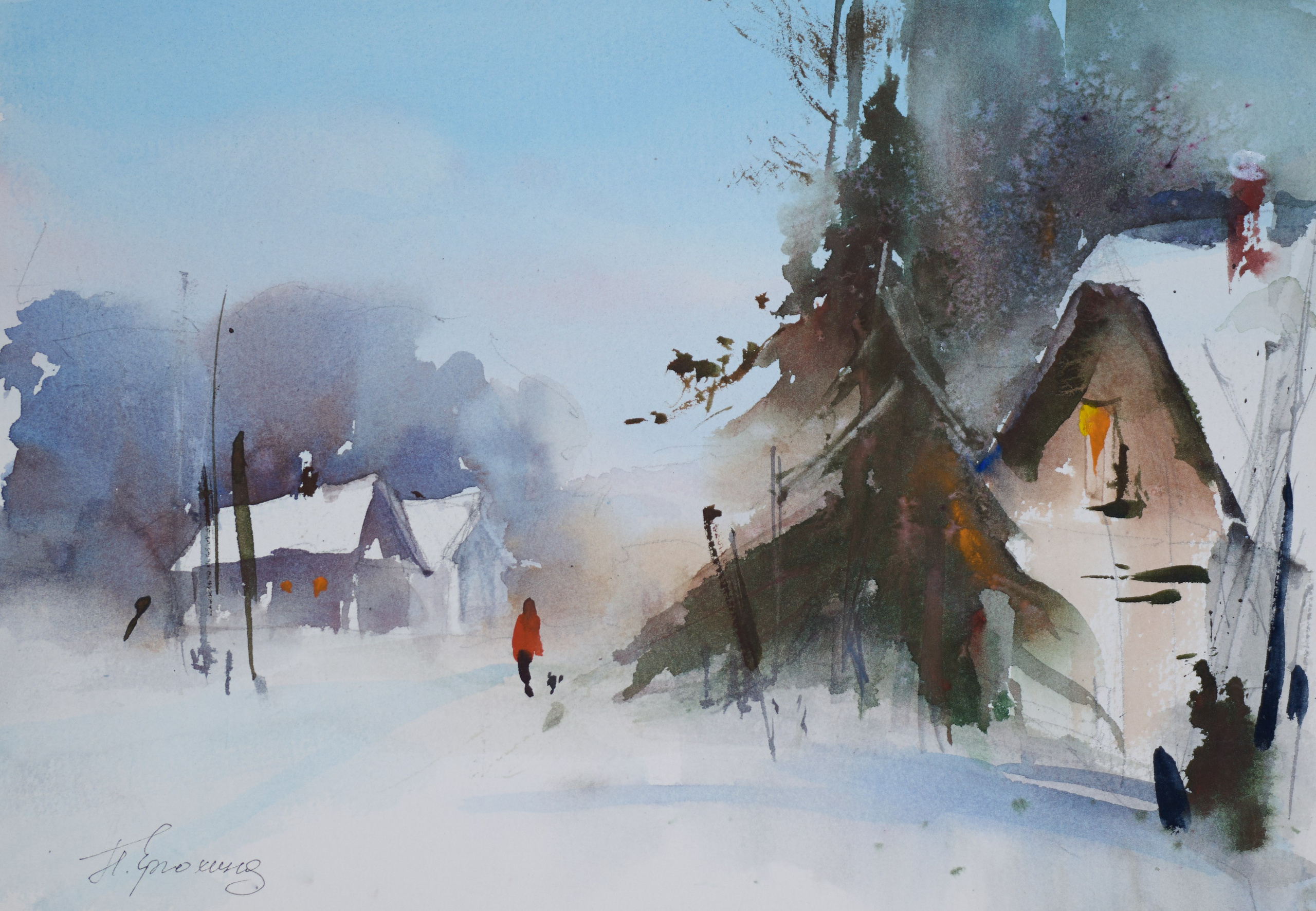 Пейзаж 16 (23×33 см) 3 000 р. ГАЛЕРЕЯ