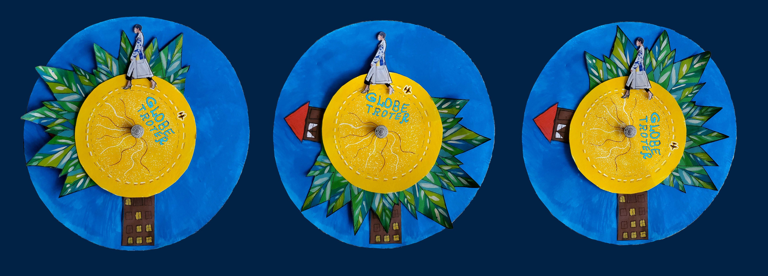 Sketches, masks, collages. Sia Levine Design